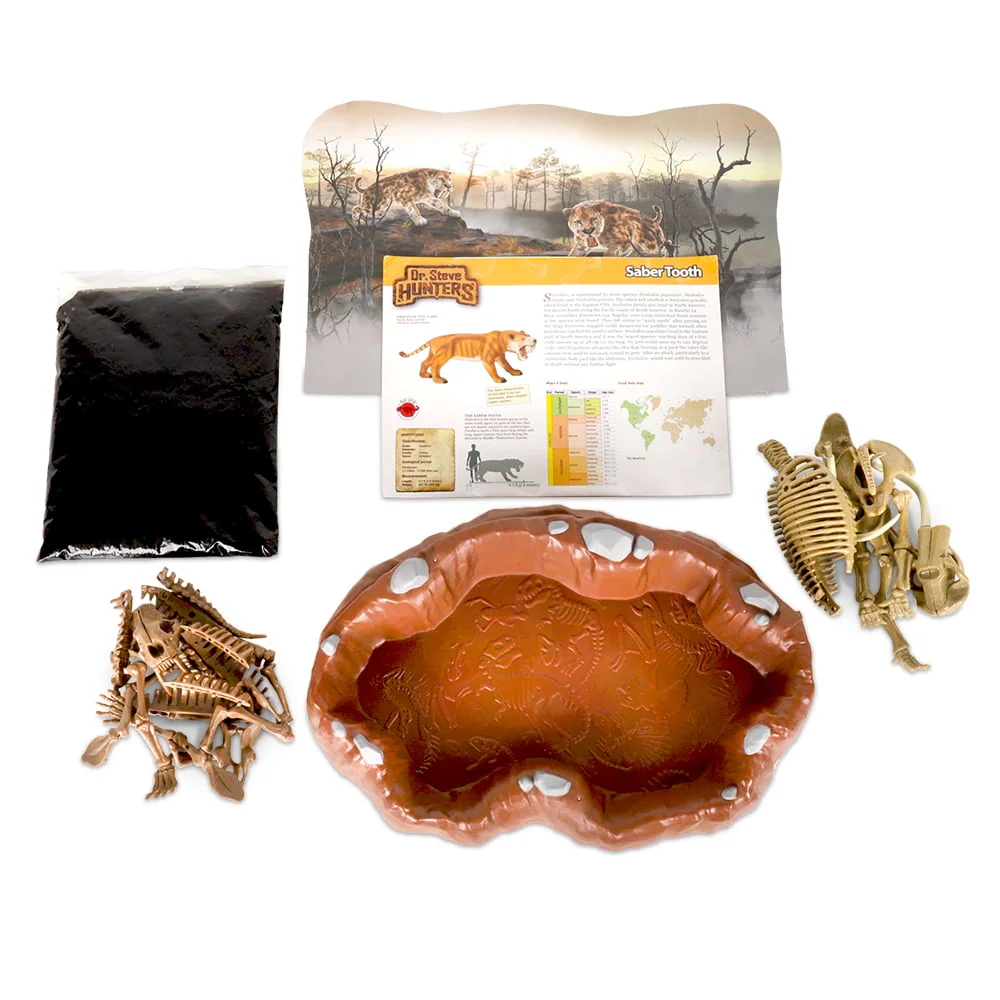 Dr. Steve's Ice Age Explorer Slime Dig Kit – Sabertooth & Mammoth - Image 2