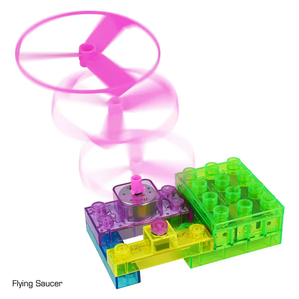 E-Blox Circuit Blox - Build Your Own Flying Saucer - STEM Learning Kit for Kids 8+ - Image 2