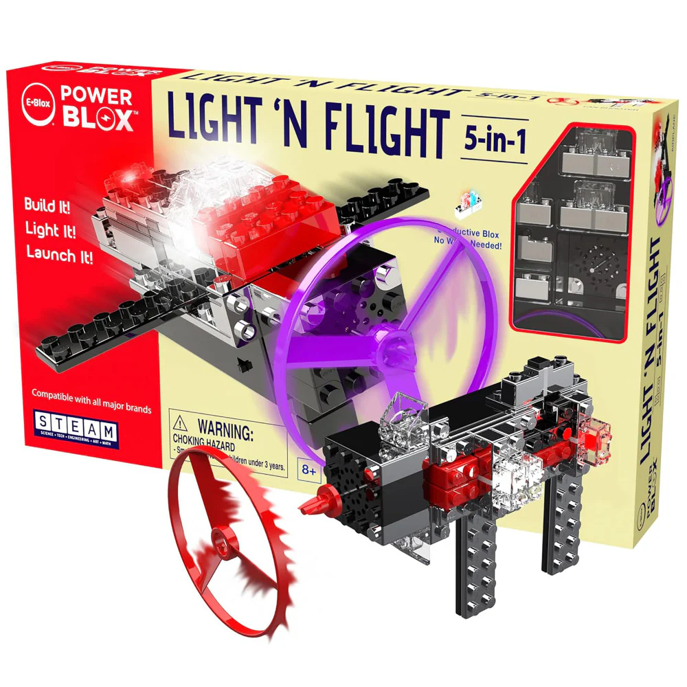 E-Blox Power Blox Light 'N Flight 5-in-1 Building Set - 58pcs, for Kids Ages 8+ - Image 8