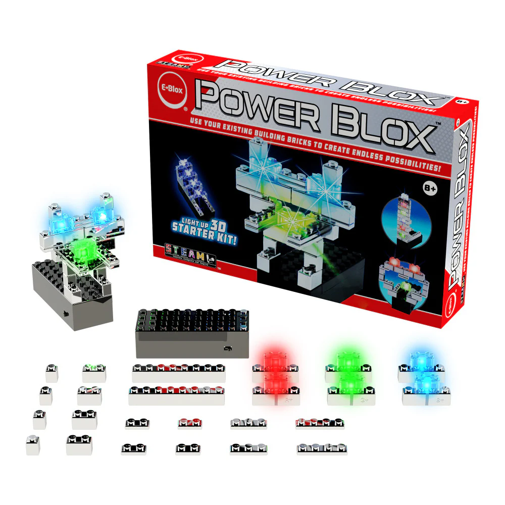 E-Blox Power Blox Light-Up Robot Building Kit for Kids 8+ - Image 3