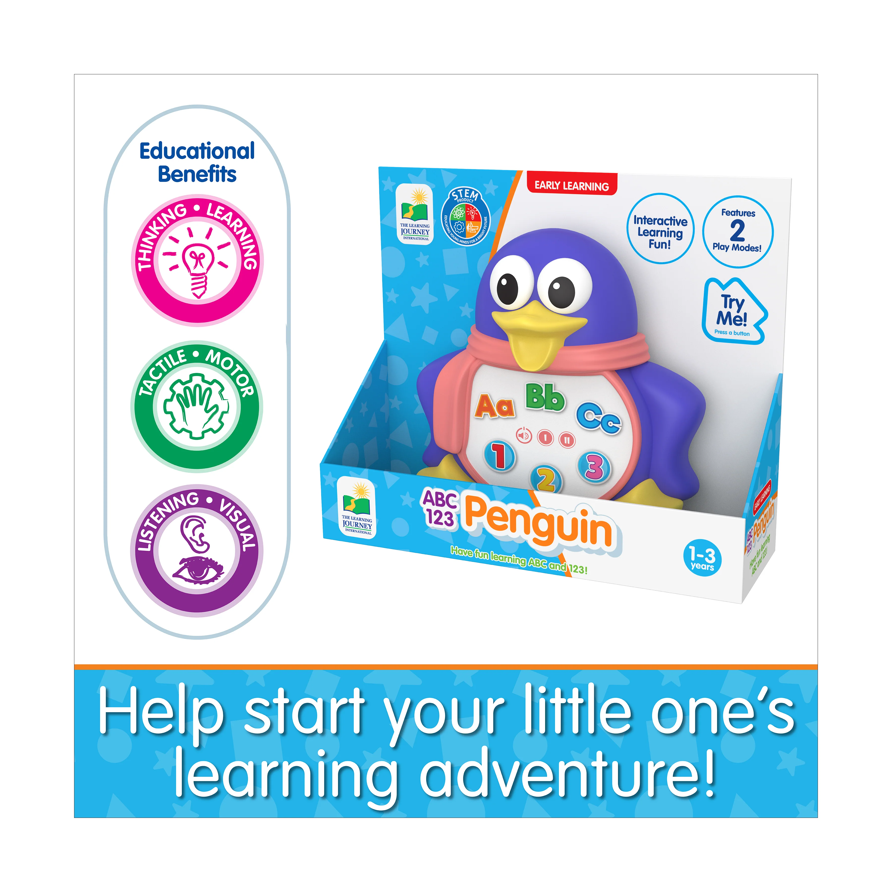 Early Learning ABC 123 Penguin - Interactive Educational Toy - Image 5