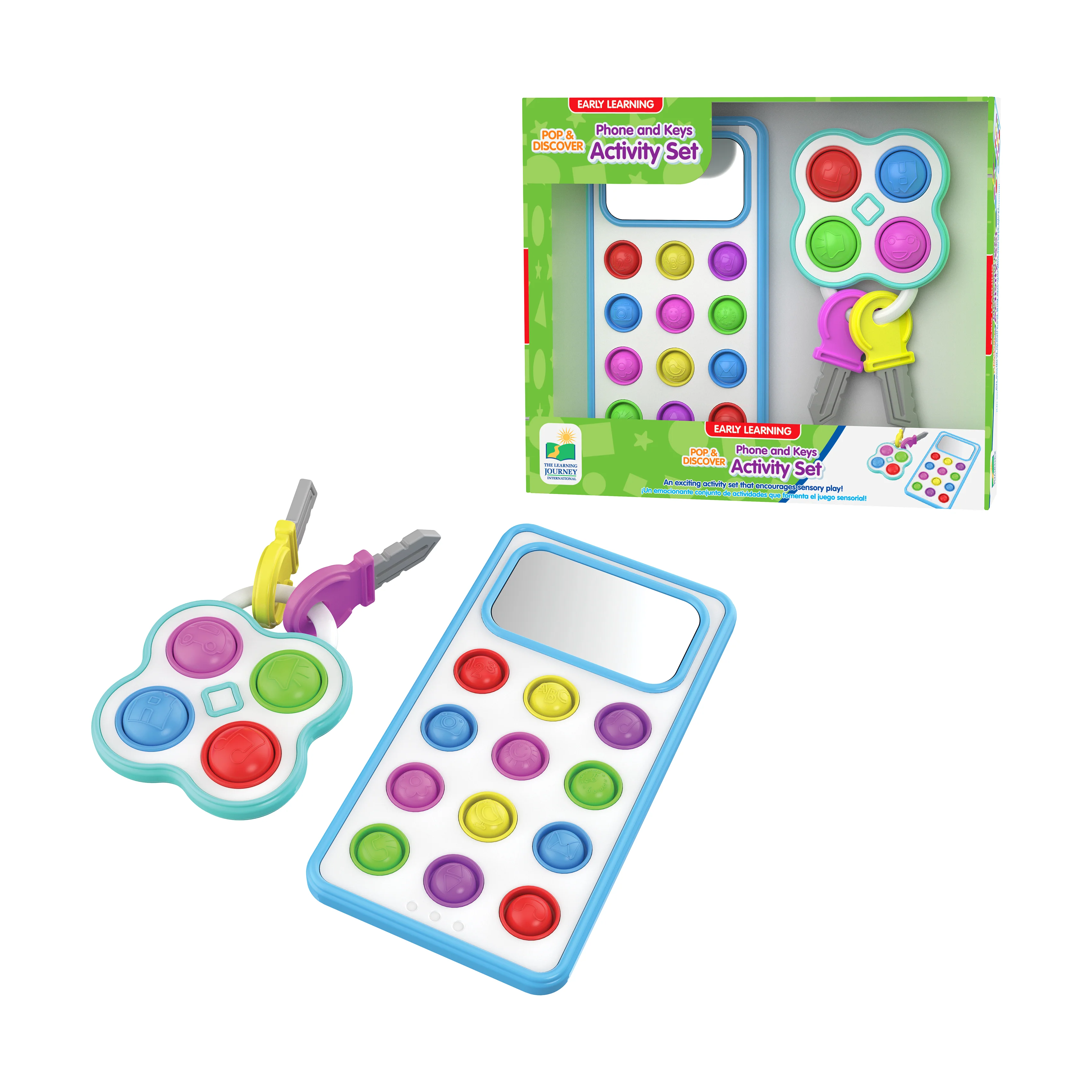 Early Learning Pop & Discover Phone and Keys Activity Set - Image 3