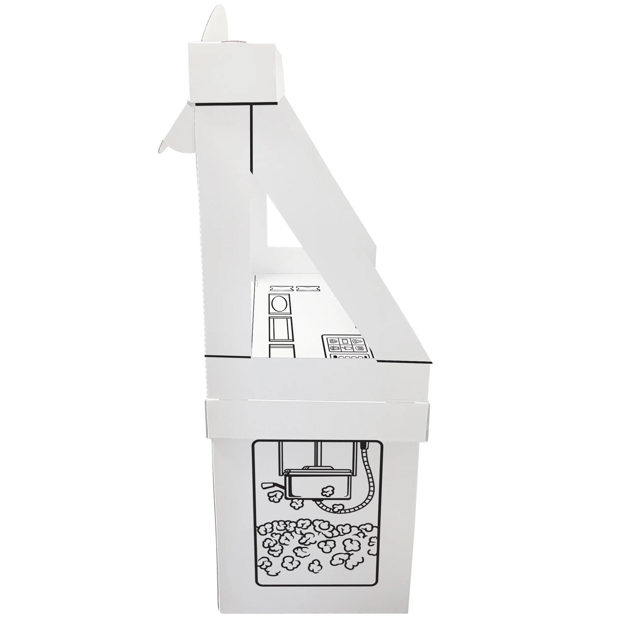 Easy Playhouse Movie Concession Snack Stand Cardboard Playhouse - Image 4