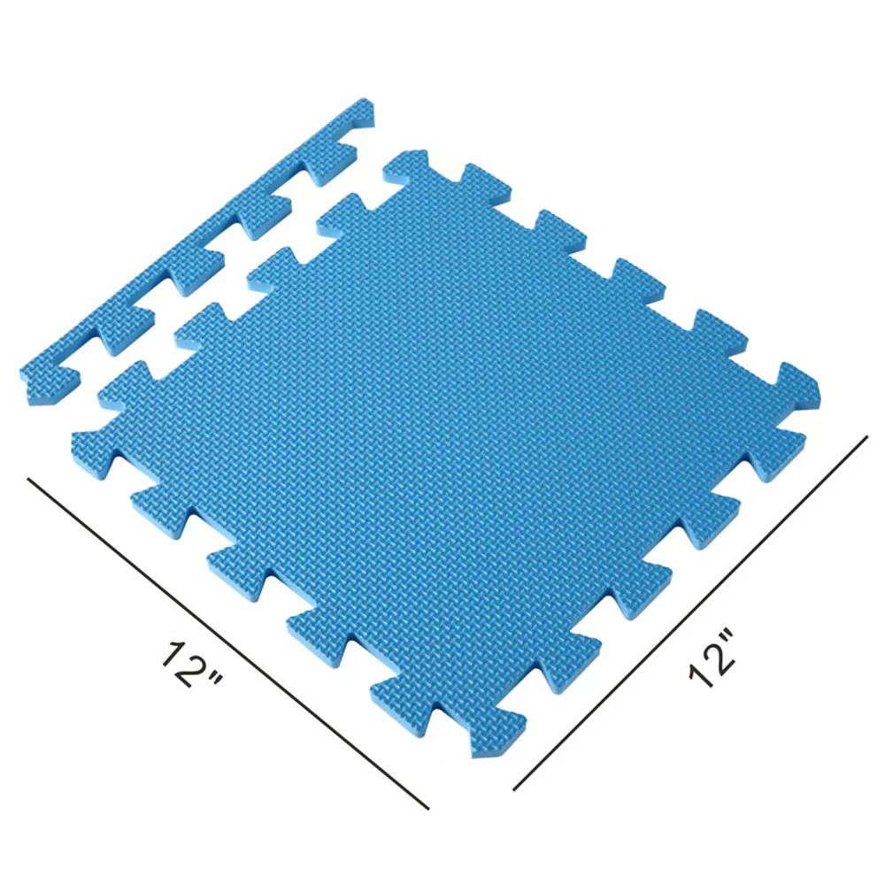 Easy Playhouse Soft Foam Floor Puzzle Tiles - Chic Blue-Grey-White - Image 4