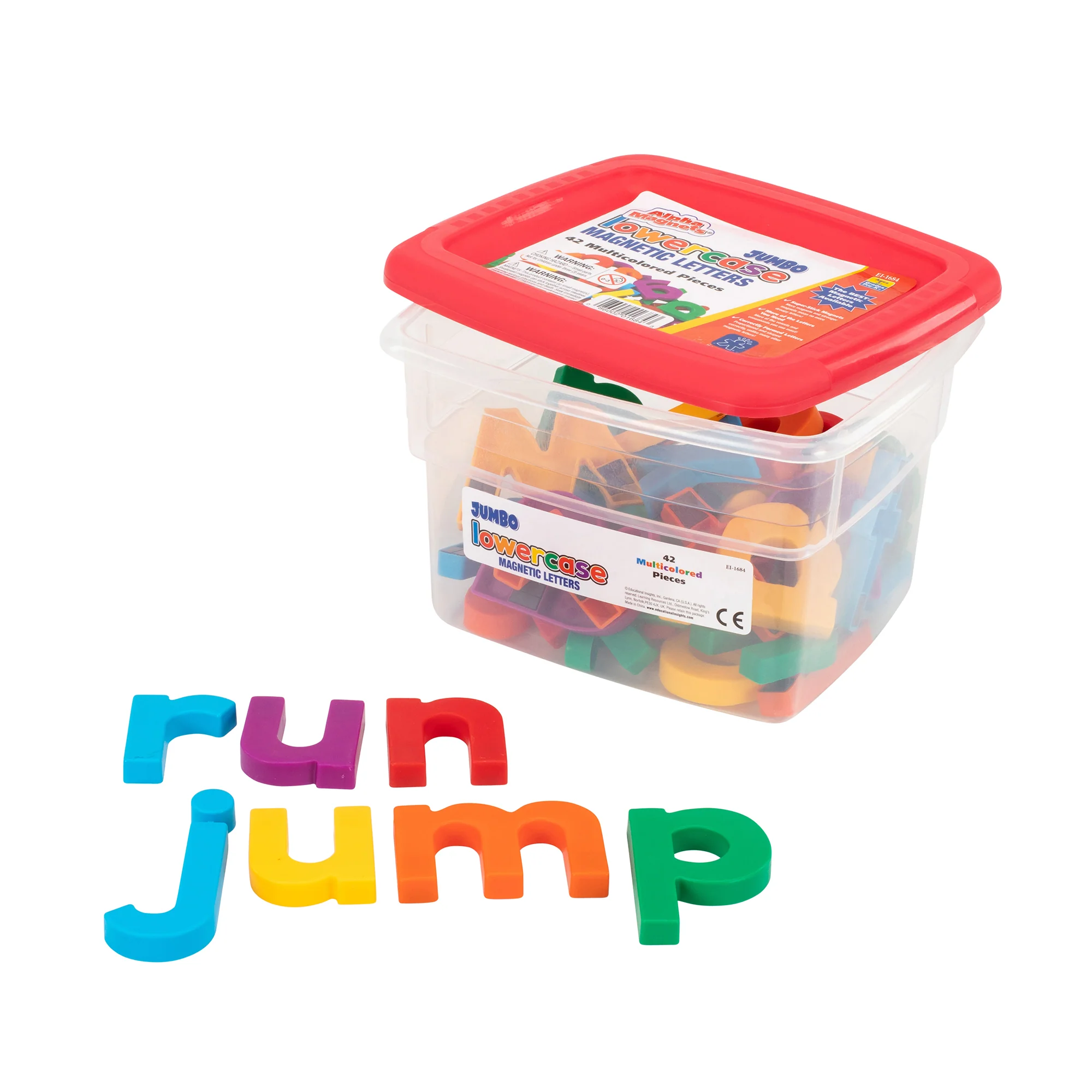 Educational Insights AlphaMagnets Jumbo Lowercase Magnetic Set - Multi-Colored, 42 Pieces - Image 4