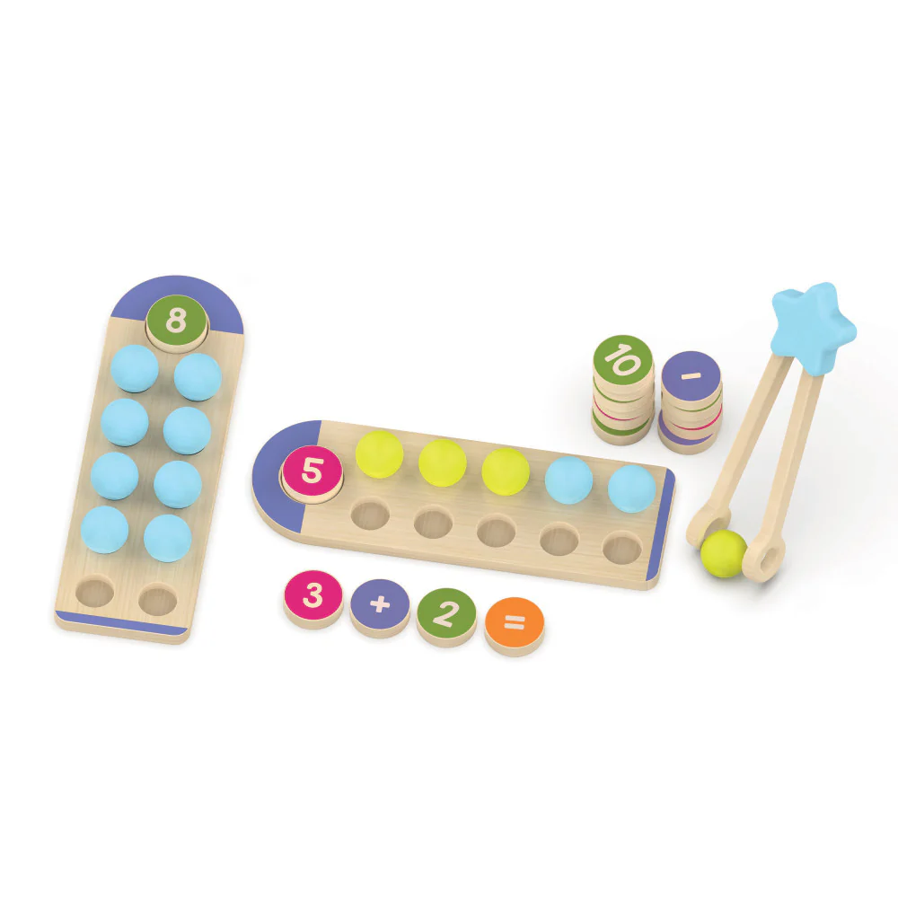Educational Insights Count & Match Numbers 1-10 Wooden Set - Math Discovery - Image 2