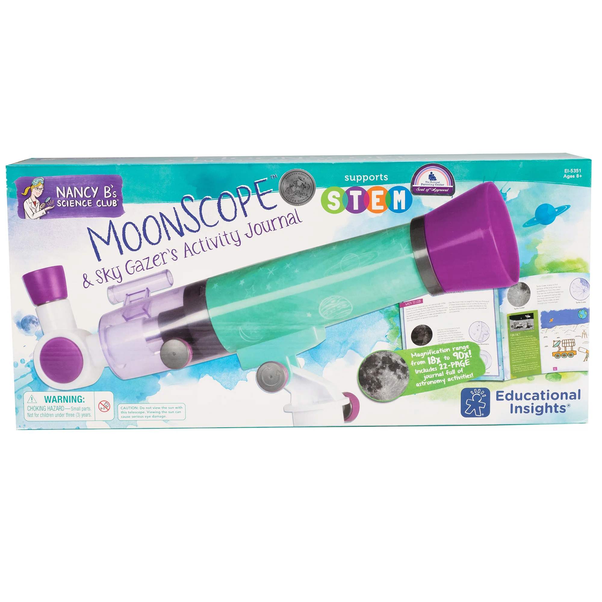 Educational Insights Nancy B’s Science Club MoonScope & Sky Gazer's Activity Journal