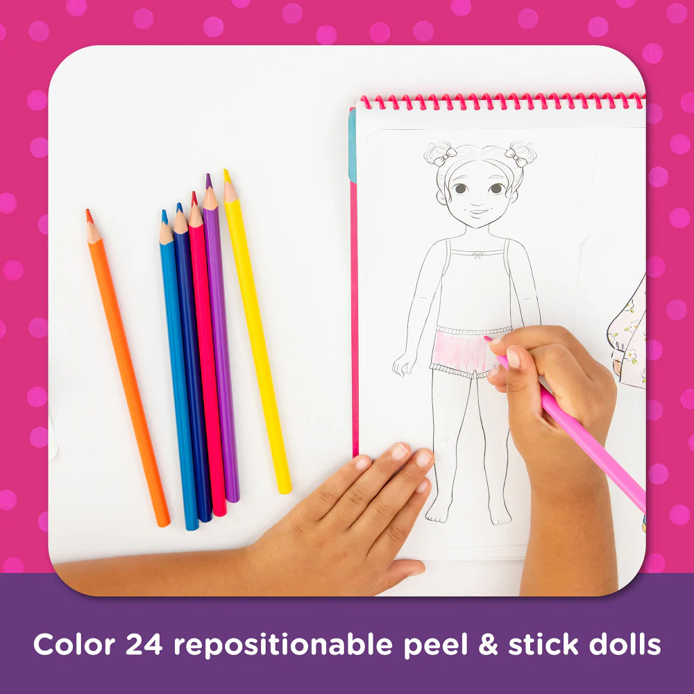 Educational Insights PaperCraft Fashion Parade - Spiral-bound Mix & Match Doll Book - Image 5