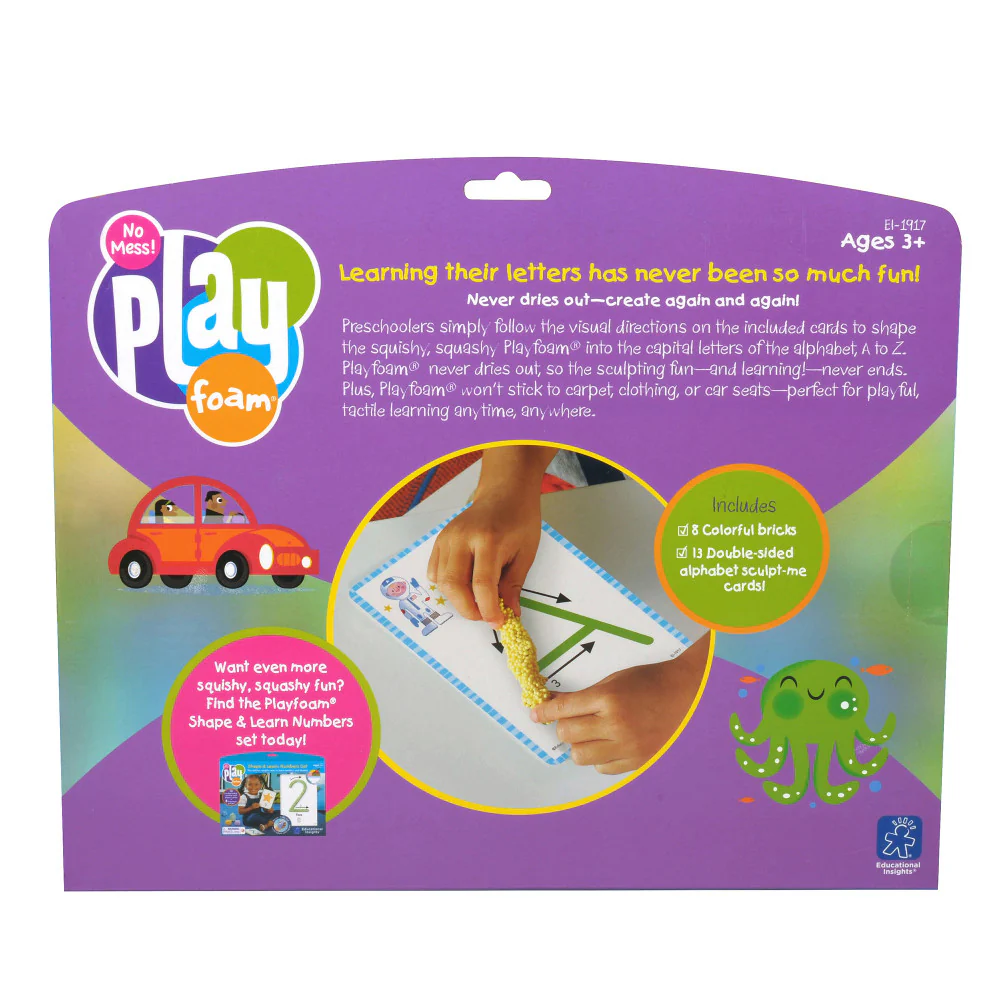 Educational Insights Playfoam Shape & Learn Alphabet Set - Multicolor - 2 Sets - Image 8