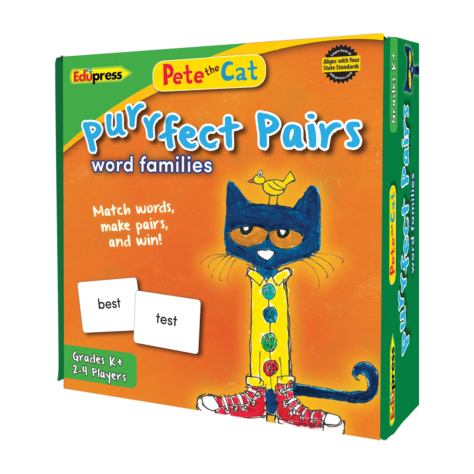 Edupress Pete the Cat Purrfect Pairs Game - Word Families Edition - Image 2
