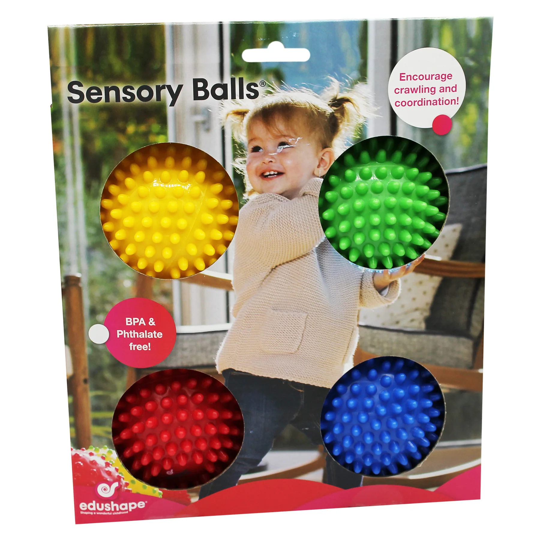 Edushape Sensory Opaque Balls ‚Äì Colorful Textured Set for Infants - Image 2
