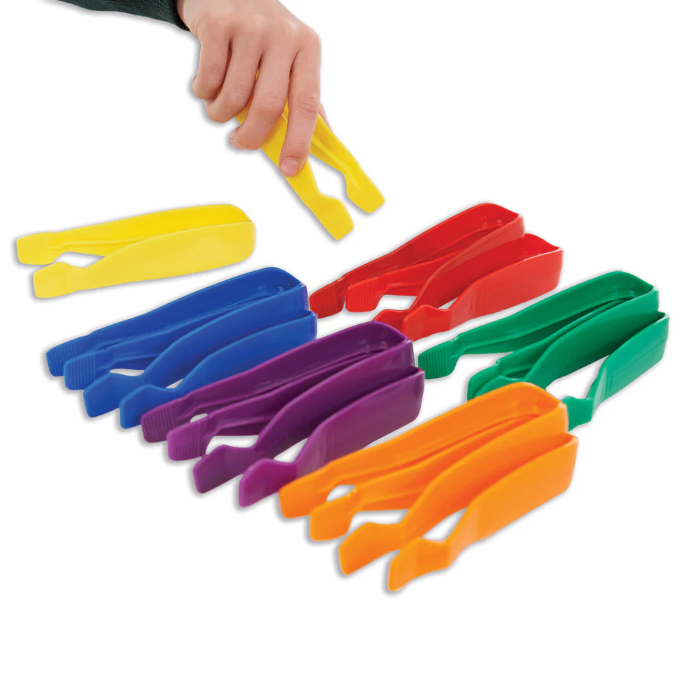 Edxeducation Colorful Jumbo Tweezers - Sorting & Counting - Set of 12 - Image 2