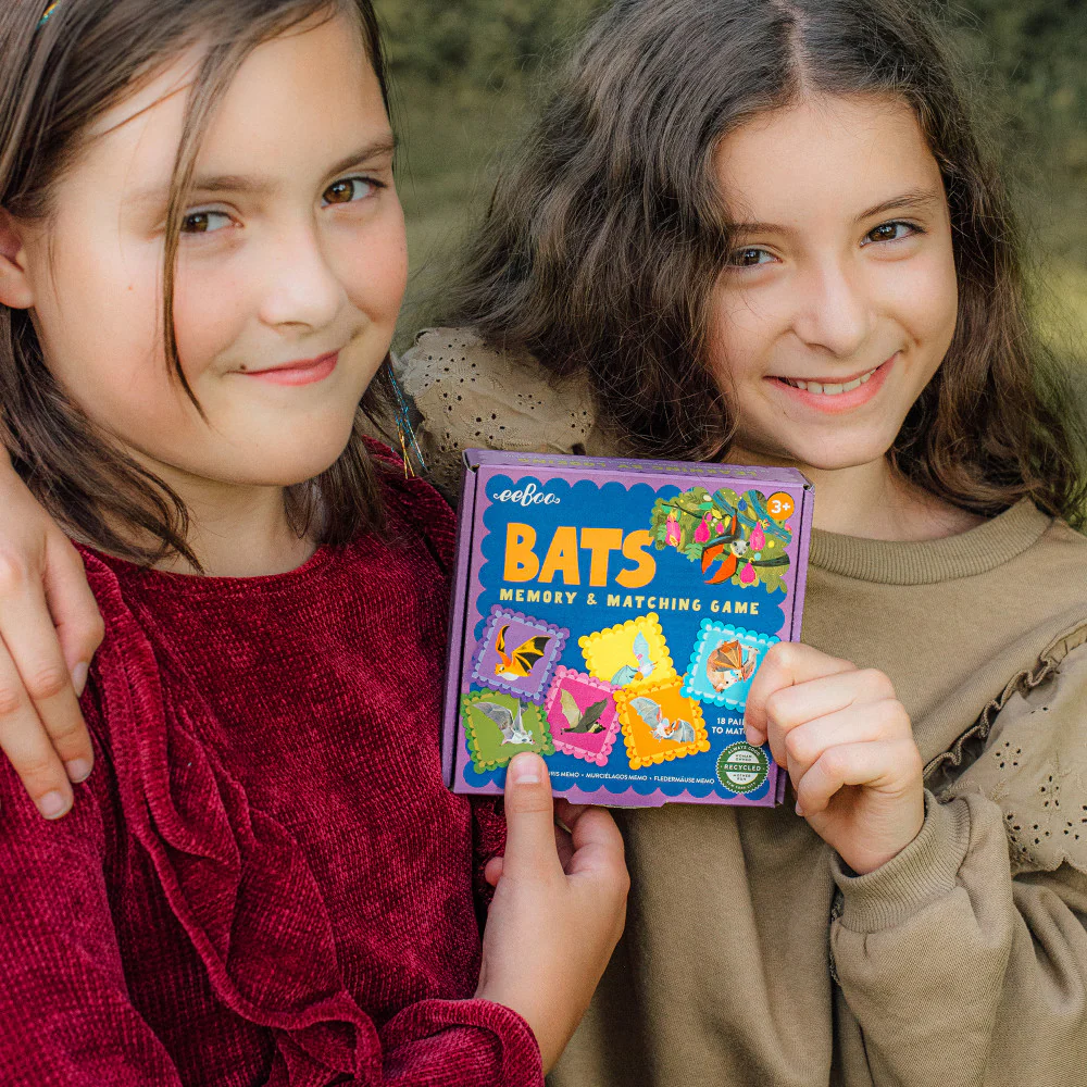 eeBoo Bats Little Square Memory & Matching Game for Kids Ages 3+ - Image 4