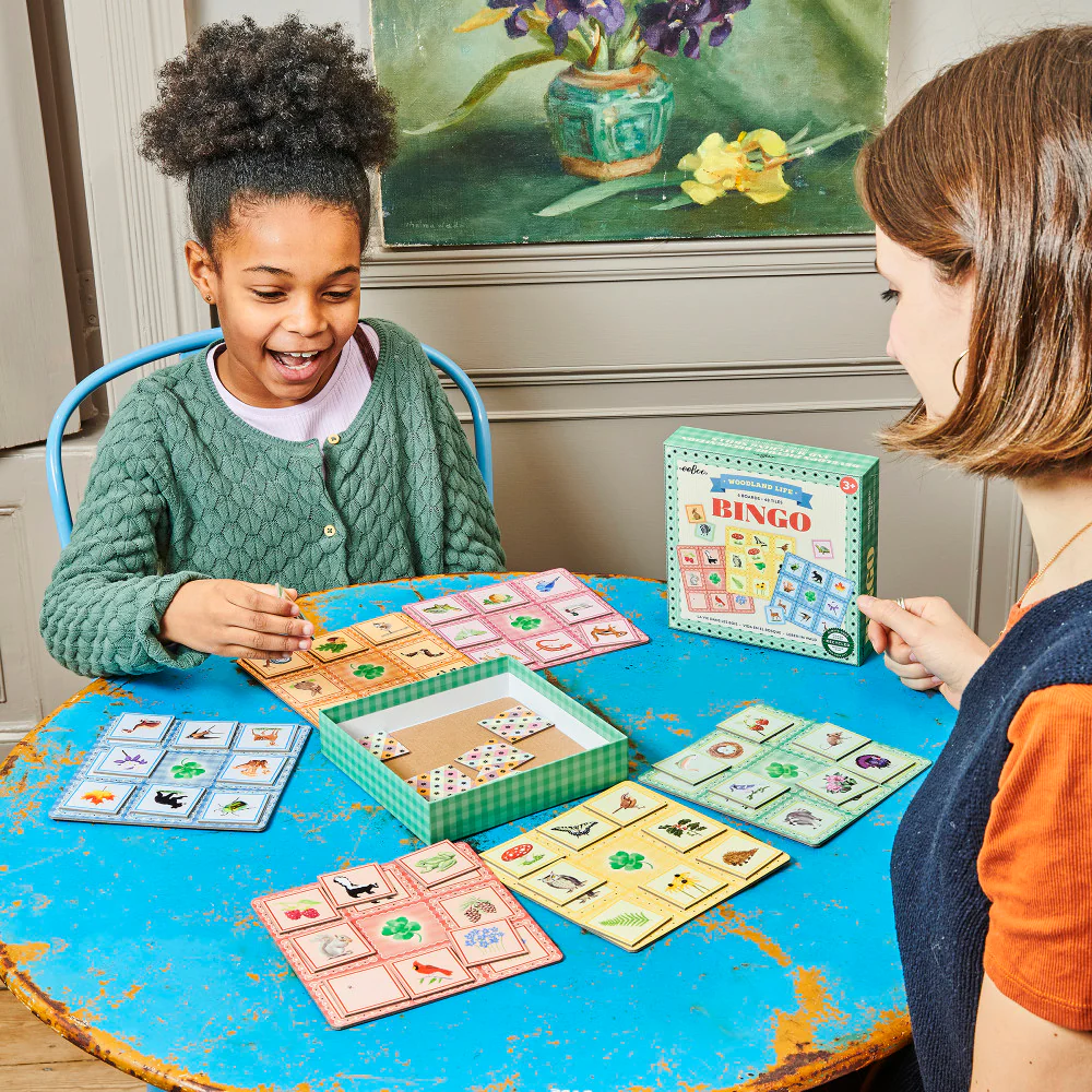 eeBoo Busy Woods Bingo Game for Kids, Sweet Woodland Animal Edition - Image 4