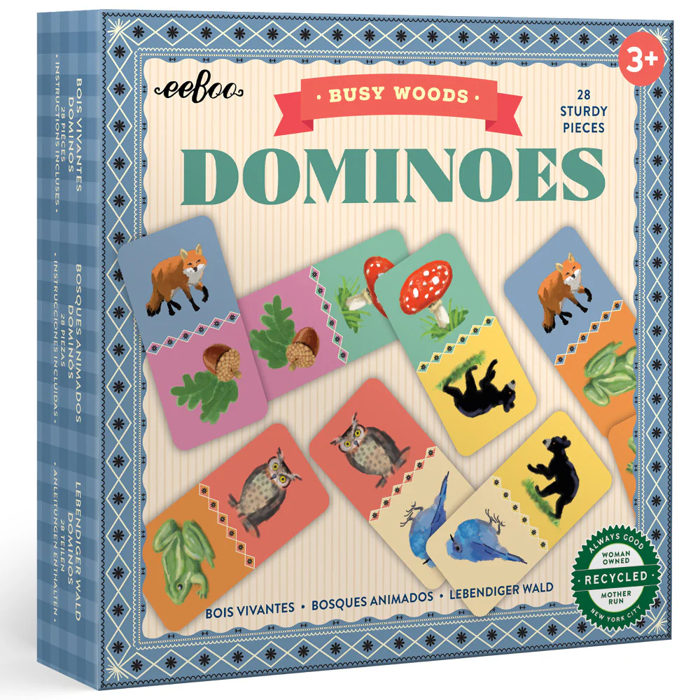 eeBoo Busy Woods Dominoes Set for Kids