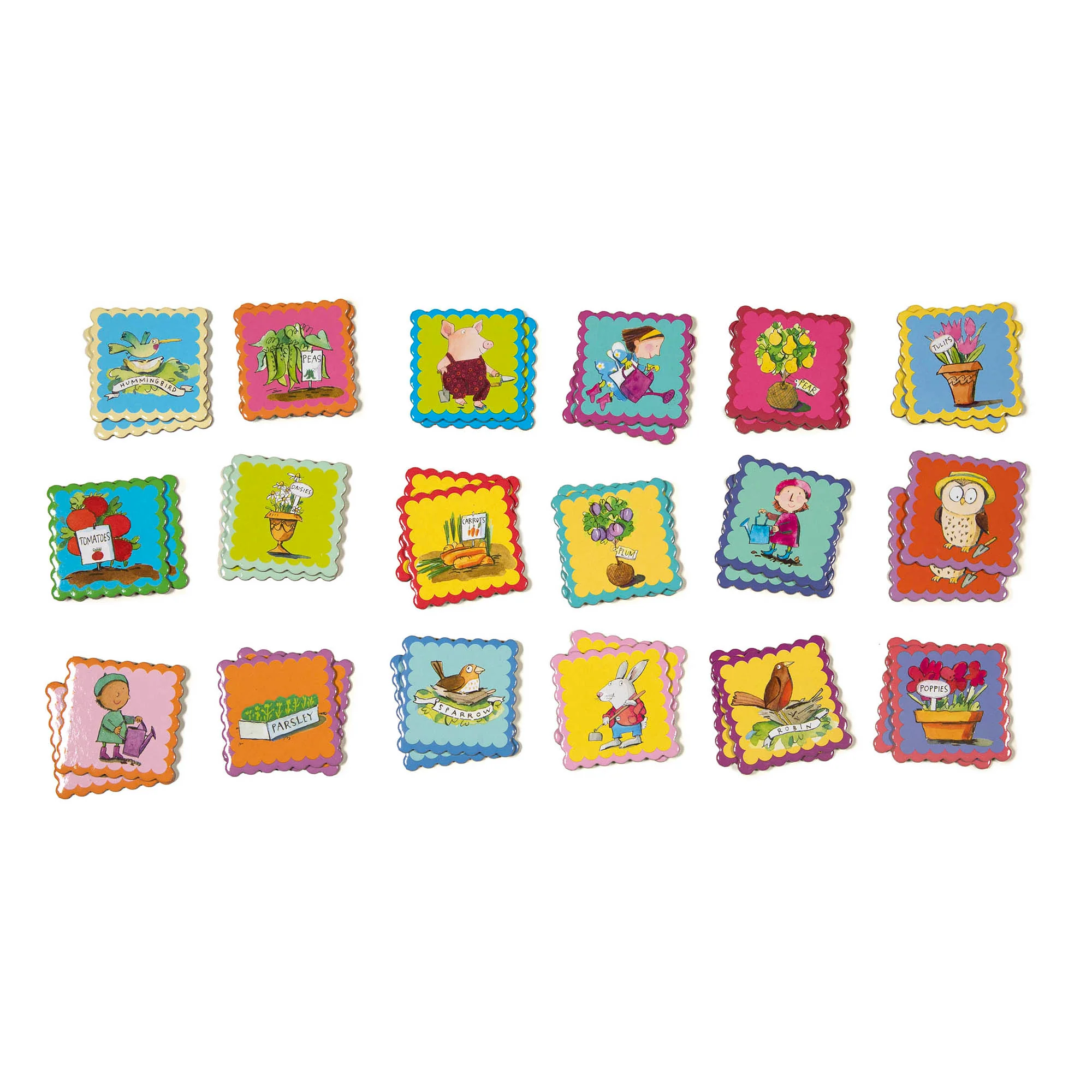 eeBoo Garden Little Square Matching Memory Game - Educational Fun for Kids - Image 3