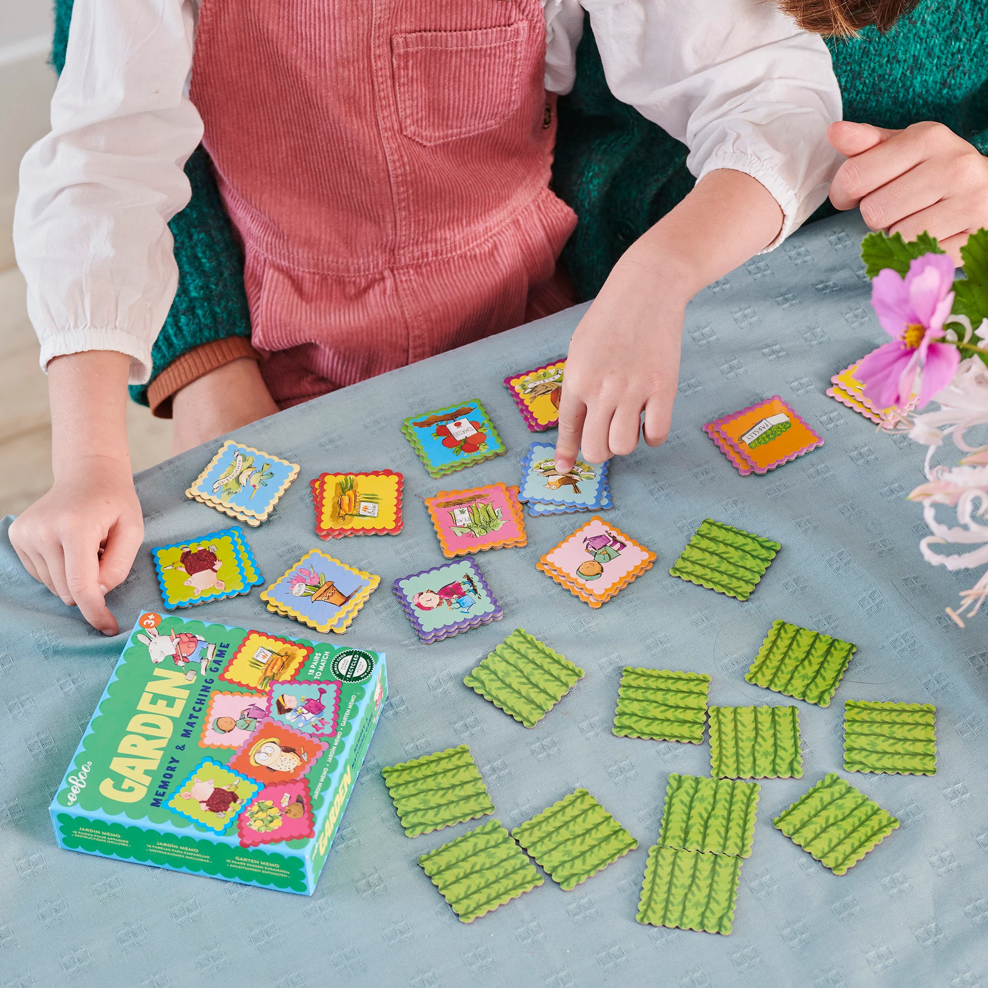 eeBoo Garden Little Square Matching Memory Game - Educational Fun for Kids - Image 4