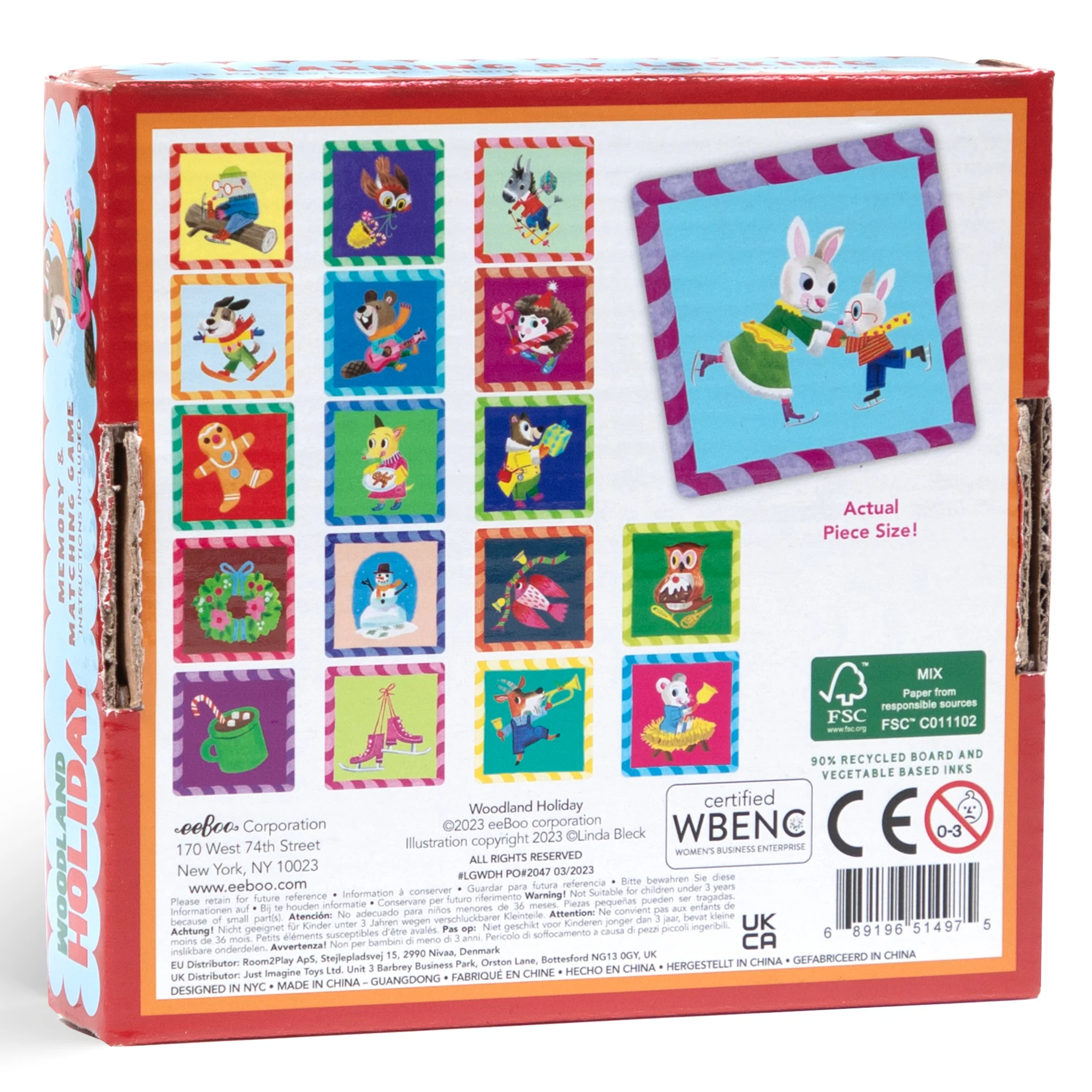 eeBoo Woodland Holiday Memory & Matching Game - Image 2