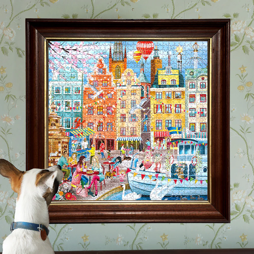 eeBoo Piece & Love Stockholm 1000-Piece Puzzle - Image 5