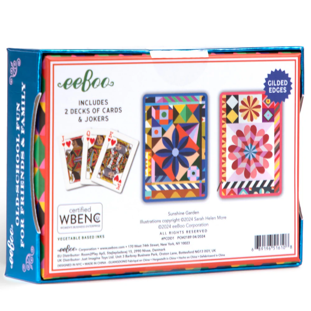 eeBoo Piece & Love Sunshine Garden Dual Deck Playing Cards - Image 2
