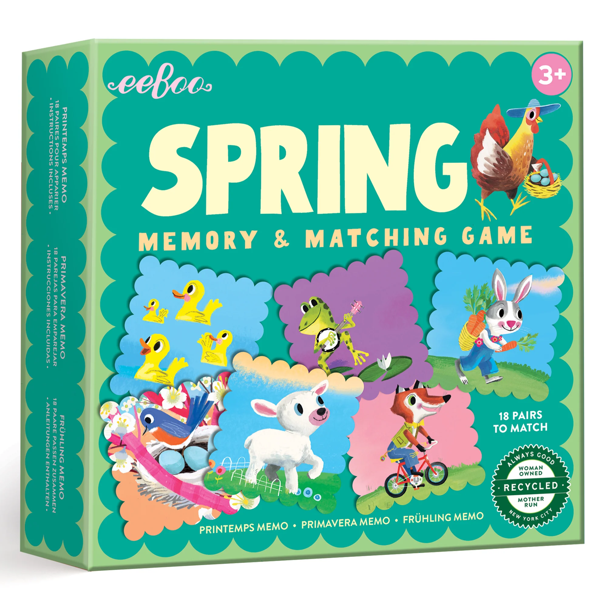 eeBoo Spring Festival Memory Matching Game for Ages 3+