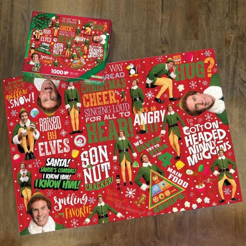Elf Christmas Cheer Festive Jigsaw Puzzle - 1000 pc - Image 6