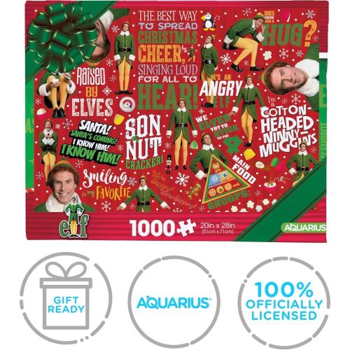 Elf Christmas Cheer Festive Jigsaw Puzzle - 1000 pc - Image 8