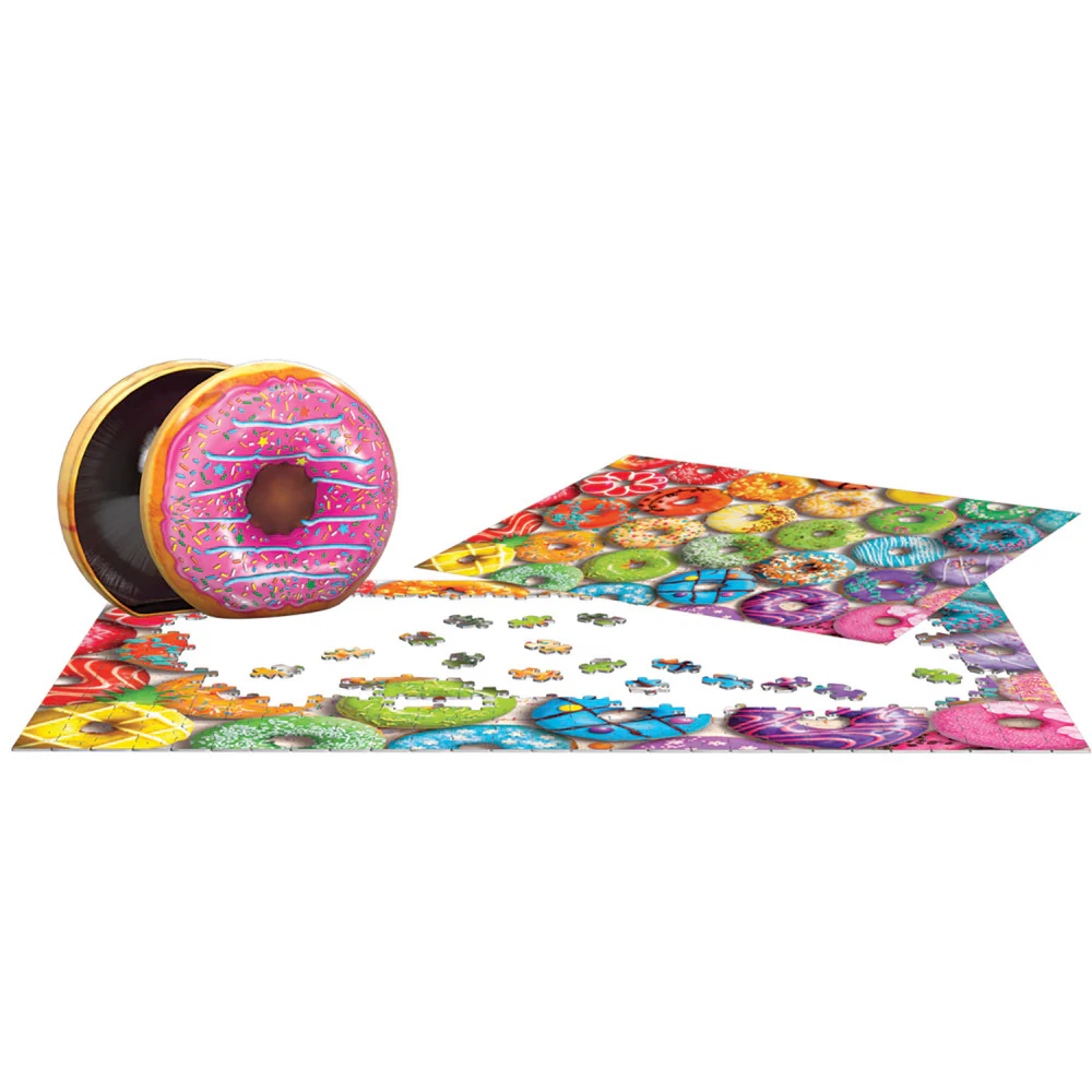 Eurographics Donut Rainbow Tin Jigsaw Puzzle - 550 Pieces - Image 2