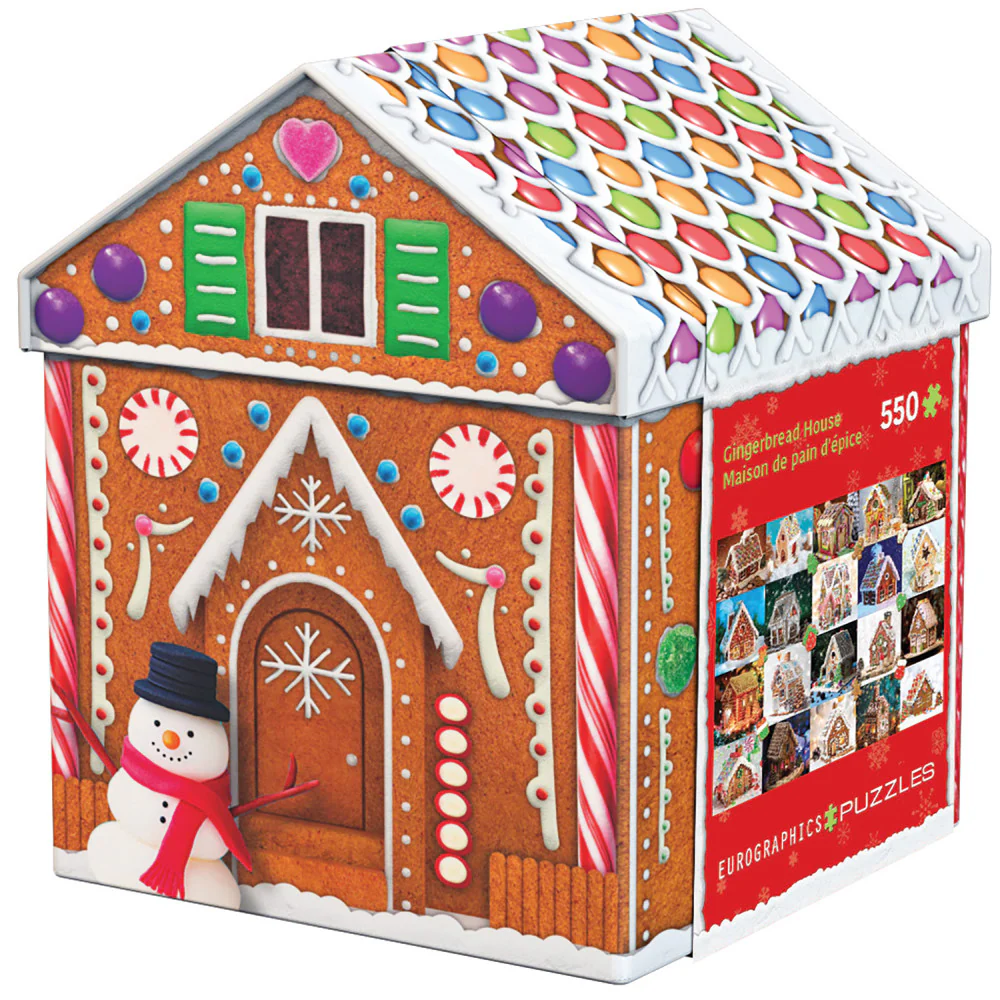 Eurographics Candy Christmas Gingerbread House Puzzle - 550 pc