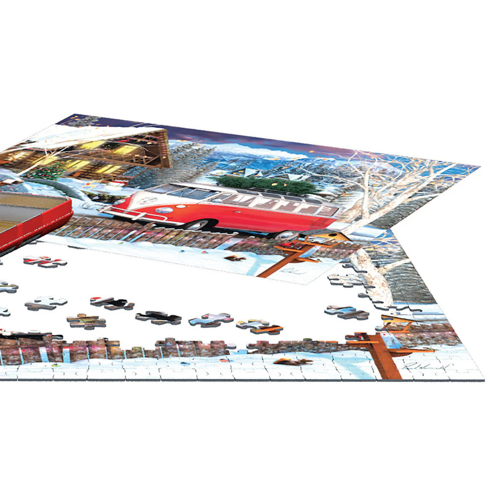 Eurographics VW Christmas Bus Tin Puzzle - 550 pc - Image 5