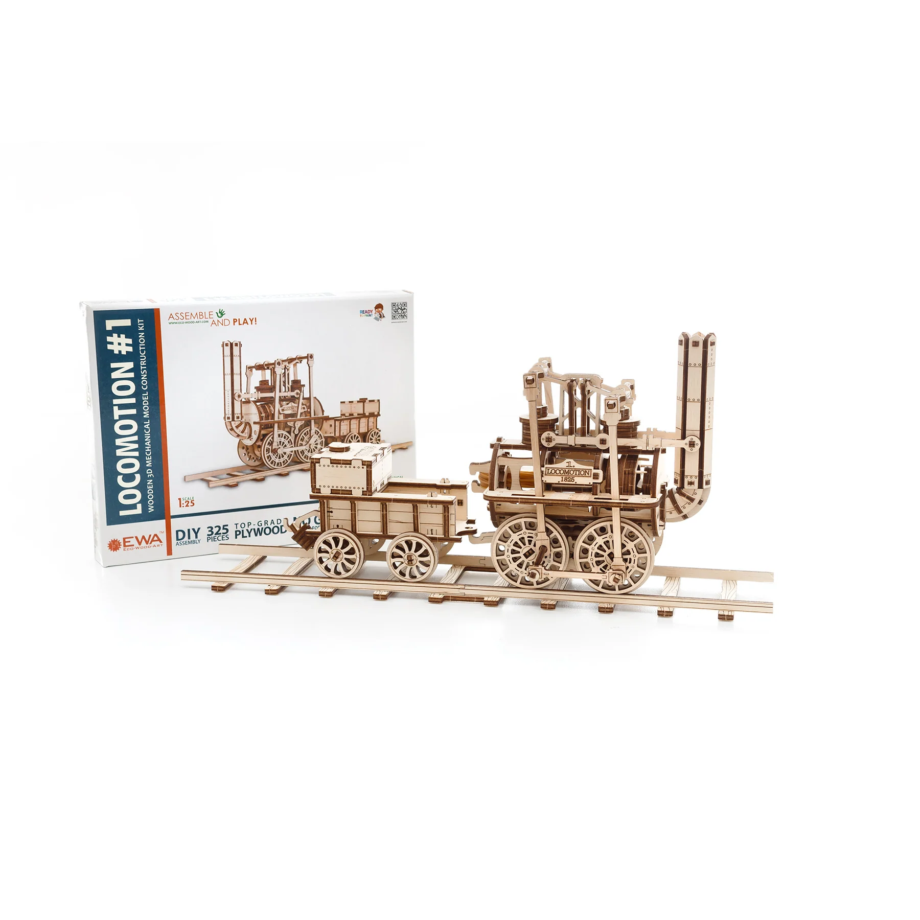 EWA Eco-Wood-Art Locomotive 3D Wooden STEM Construction Kit - Image 2