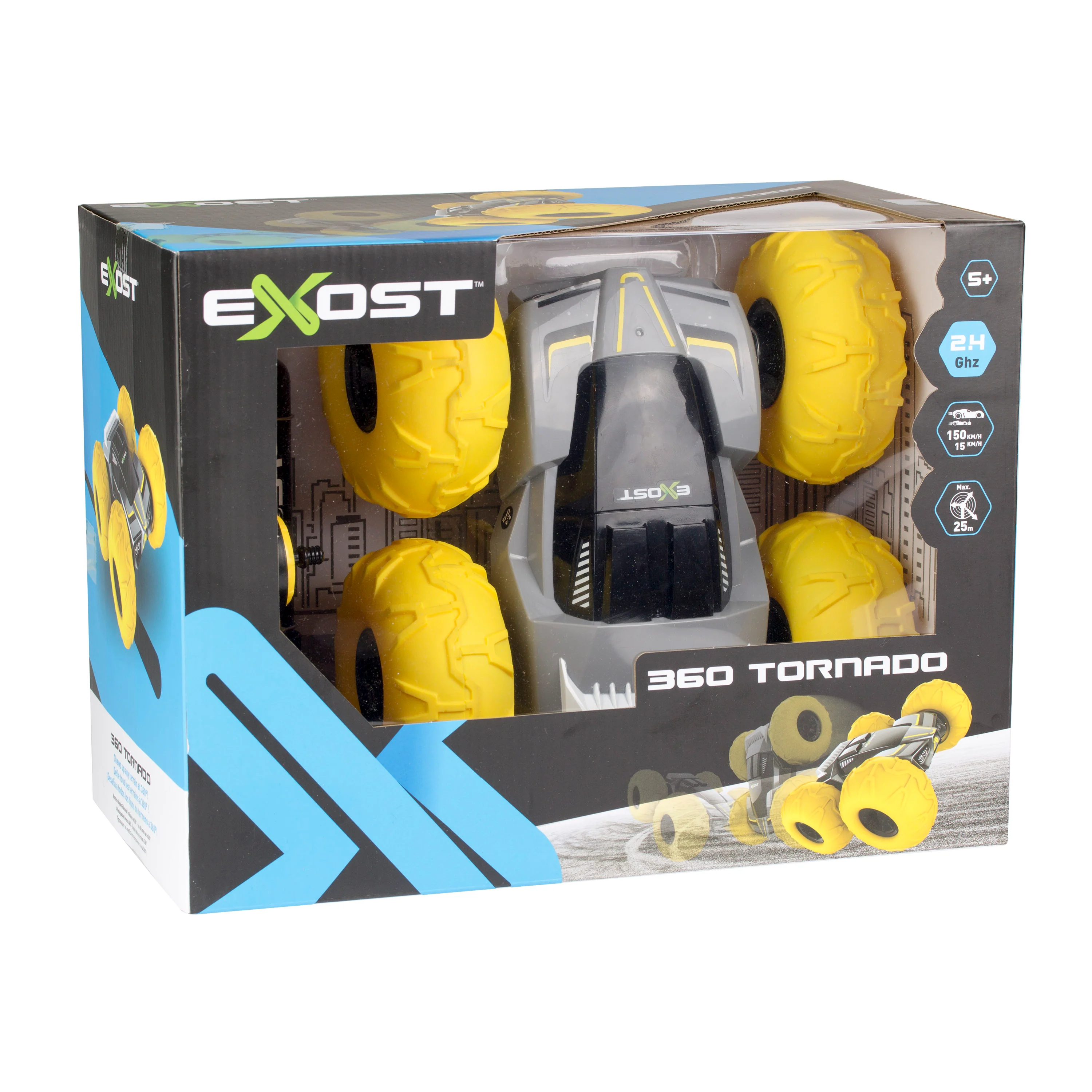 EXOST 360 Tornado Remote Control Car - High-Performance Stunts - Yellow - Image 2
