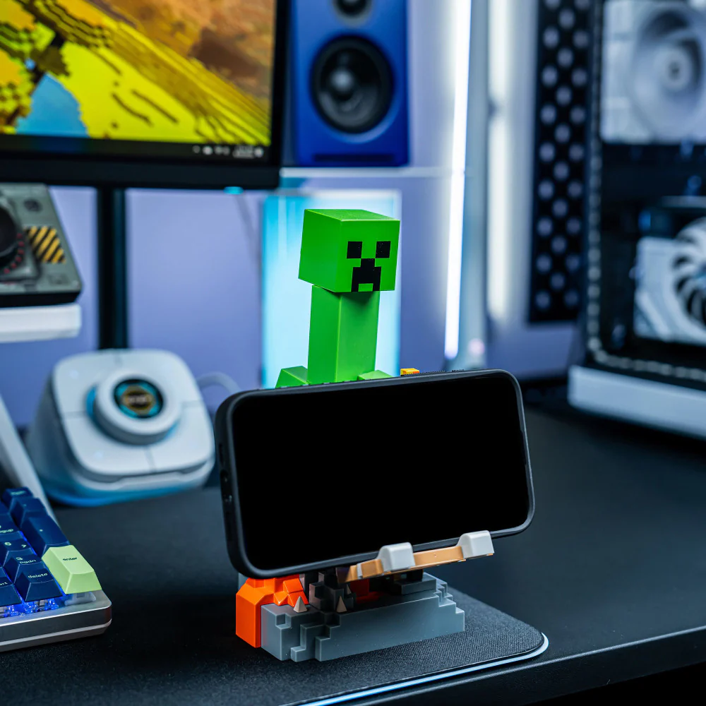 Exquisite Gaming Minecraft Creeper Controller & Phone Holder - Green - Image 4