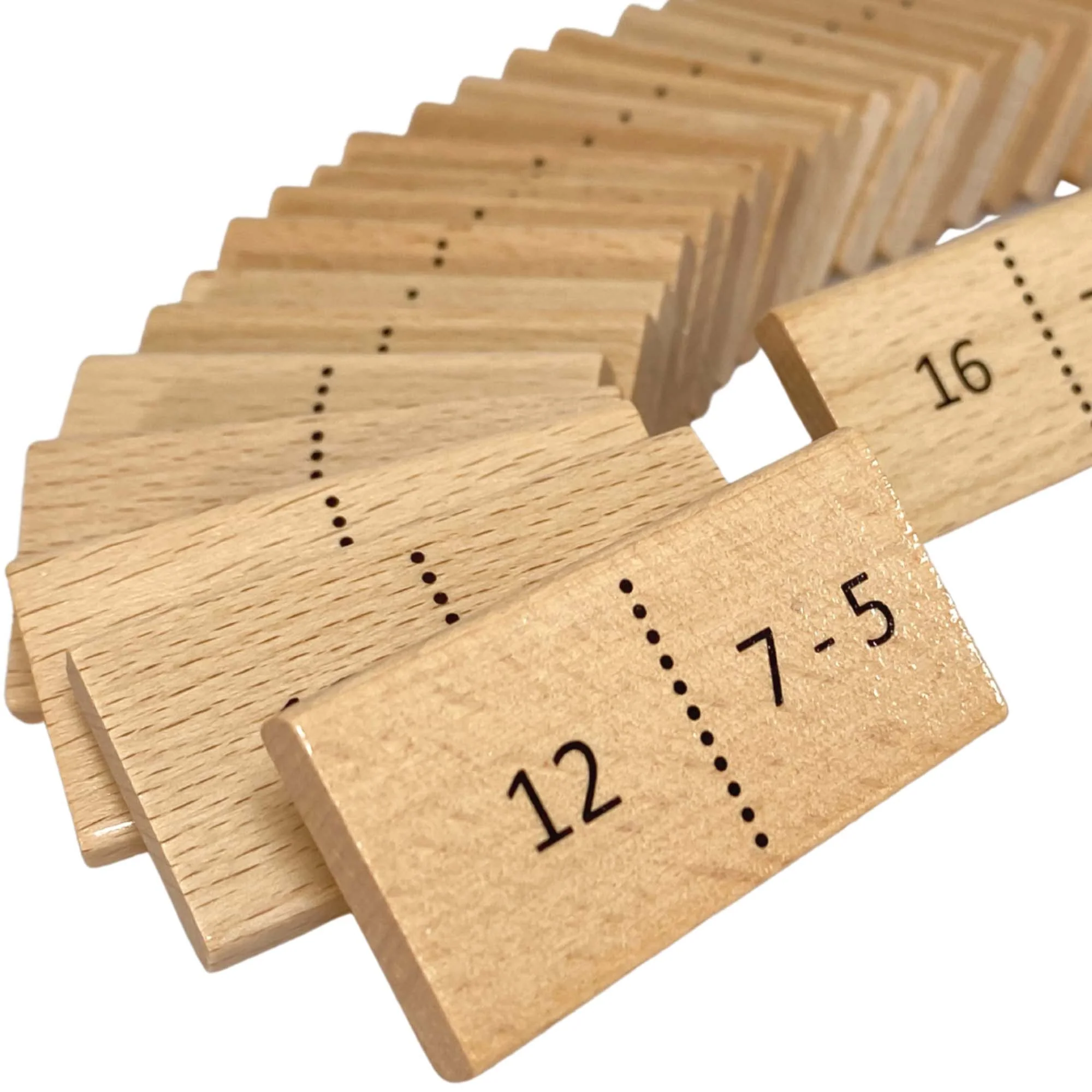 Extasticks Mathomino Plus & Minus Wooden Math Domino Game - Image 4