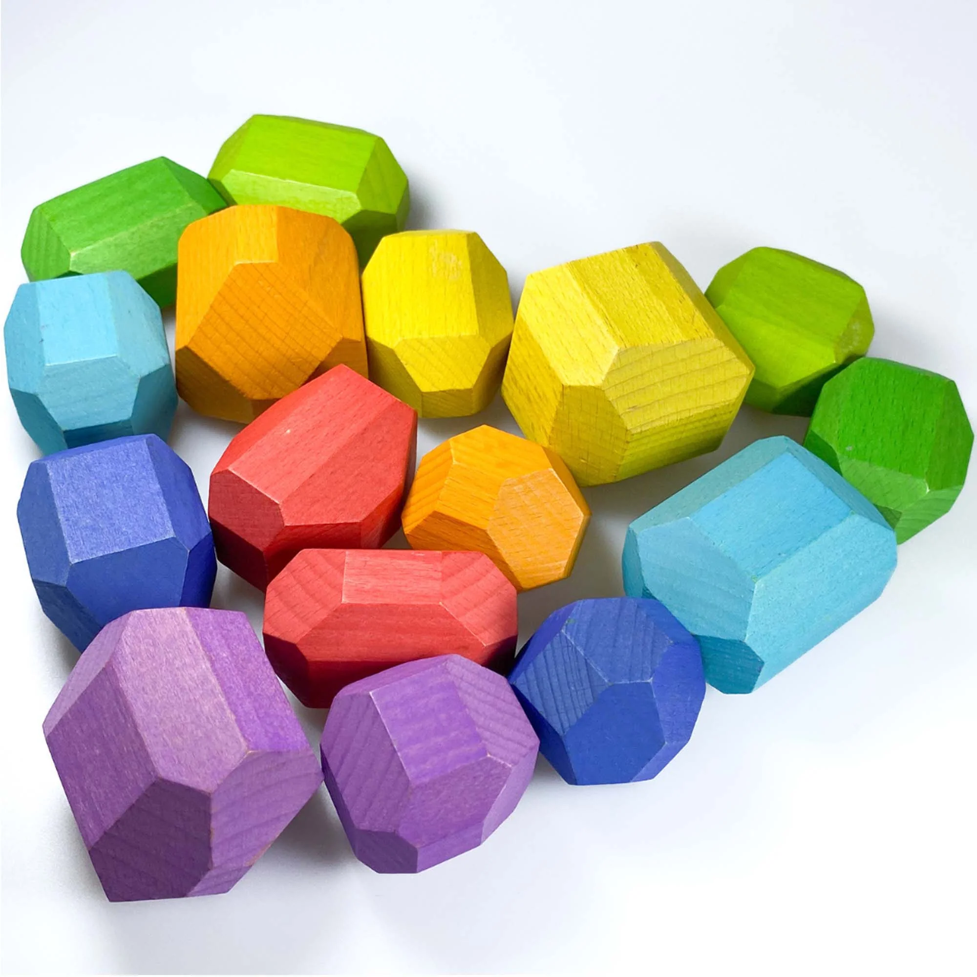 Extasticks Stackalino XL Wooden Balancing Stacking Rocks Set - Image 2