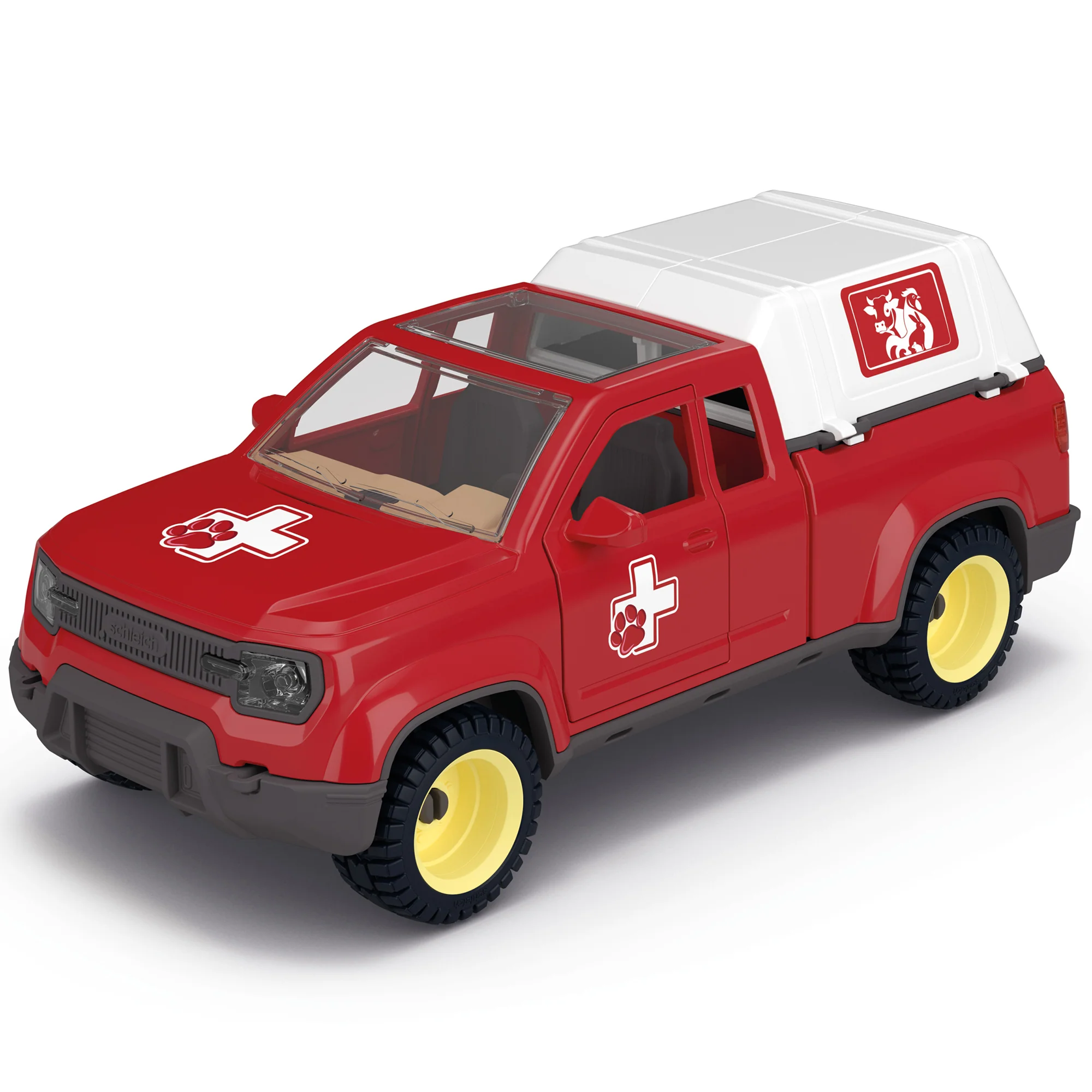 Schleich Farm World Veterinarian Pick-Up Truck 29-Piece Playset - Image 3