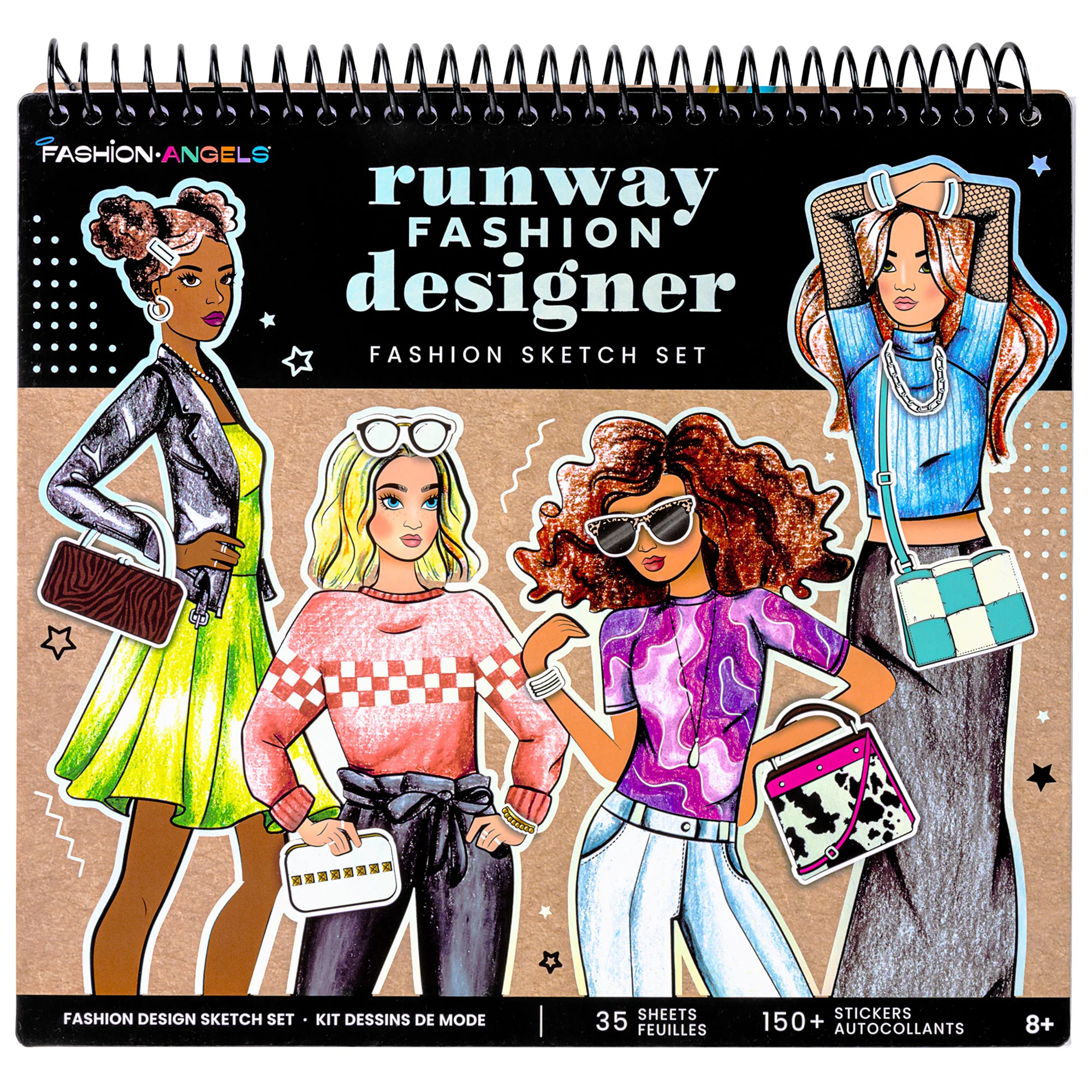 Fashion Angels Runway Fashion Designer Sketch Set - Kids' Art Kit, Ages 6+ - Image 2