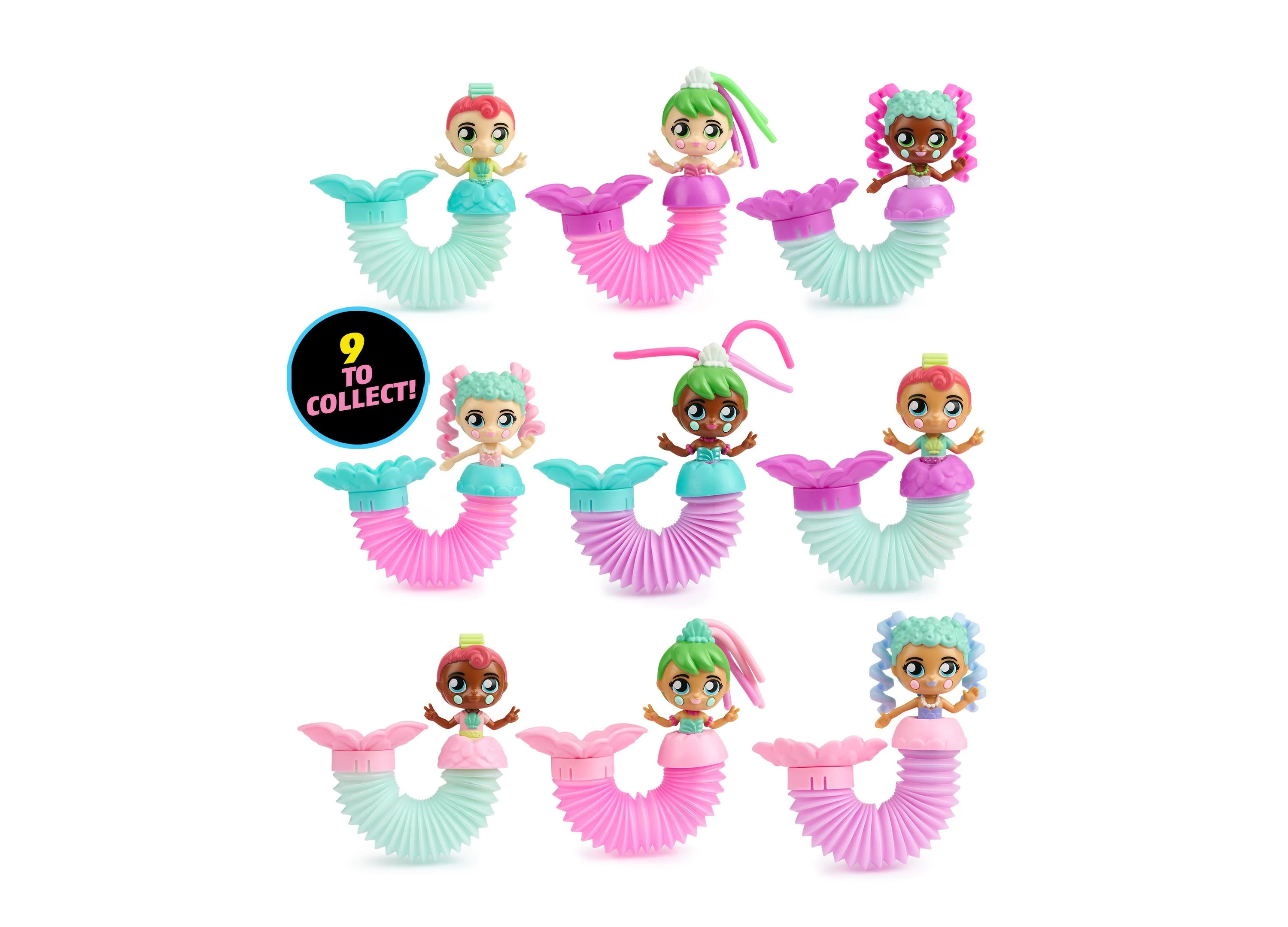 Fashion Fidgets Fantasy Series - Collectible Mermaid Dolls with Pop Tube Tails - Image 5