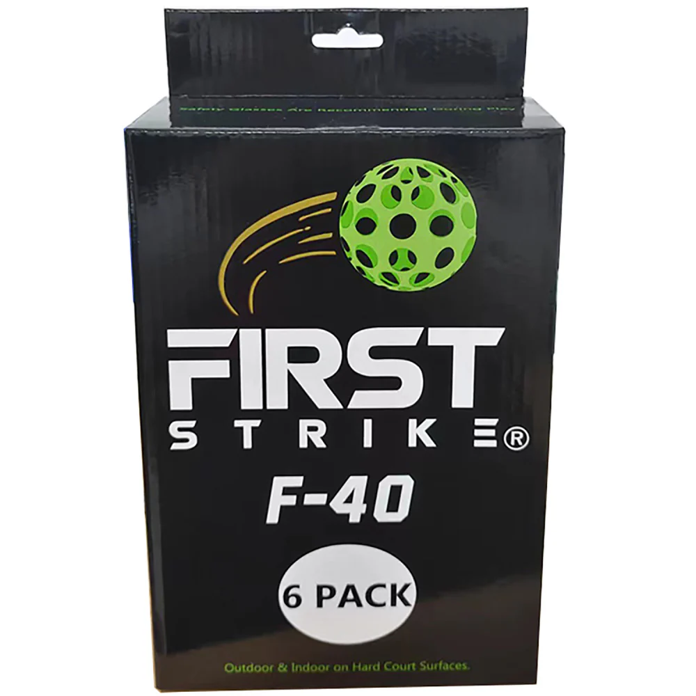 First Strike Pickleball F-40 Competition Game Balls - 6 Pack - Image 2