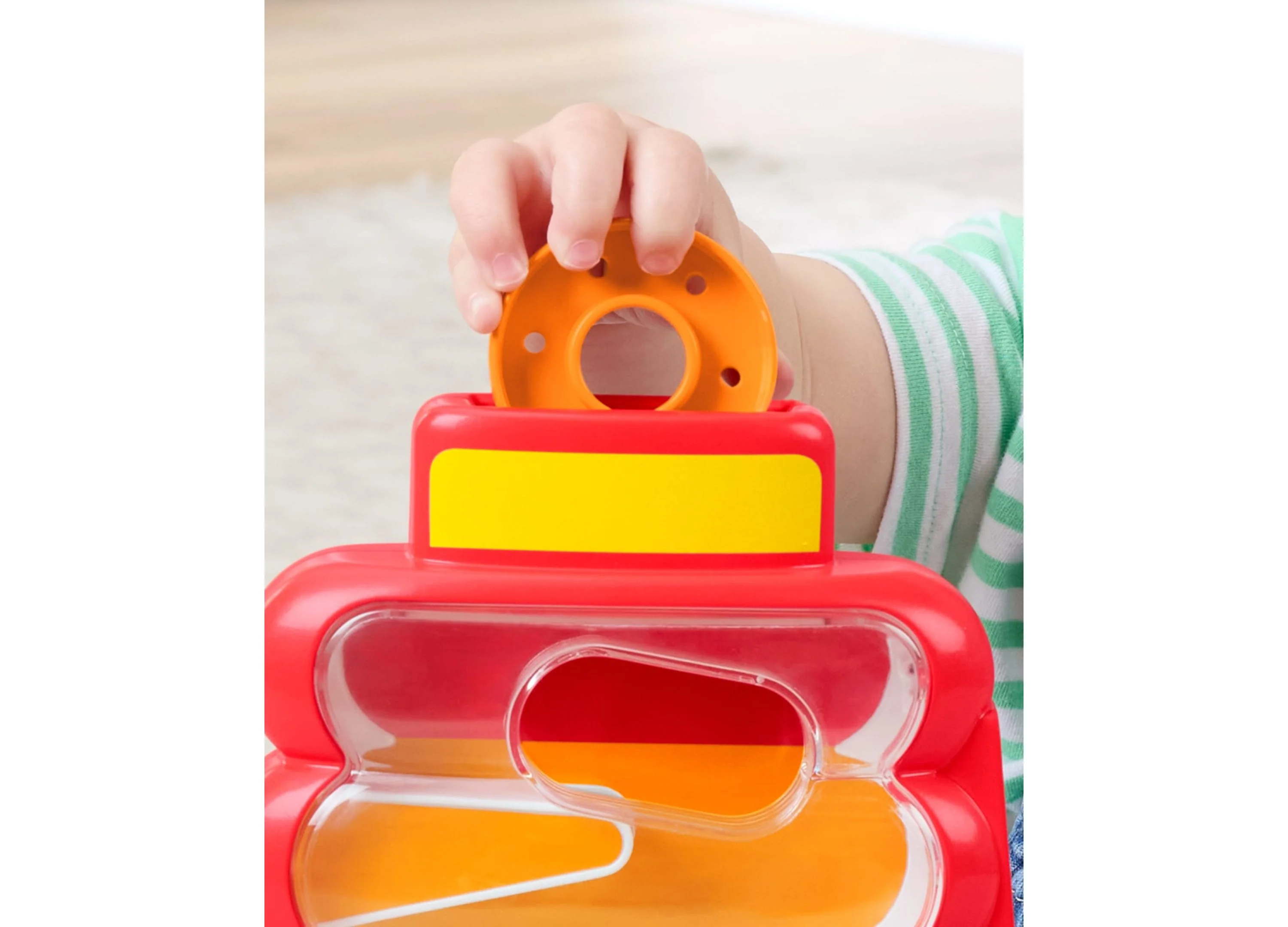 Fisher-Price Rock-a-Stack Developmental Play - Drop Through Tower with 5 Coins - Image 3