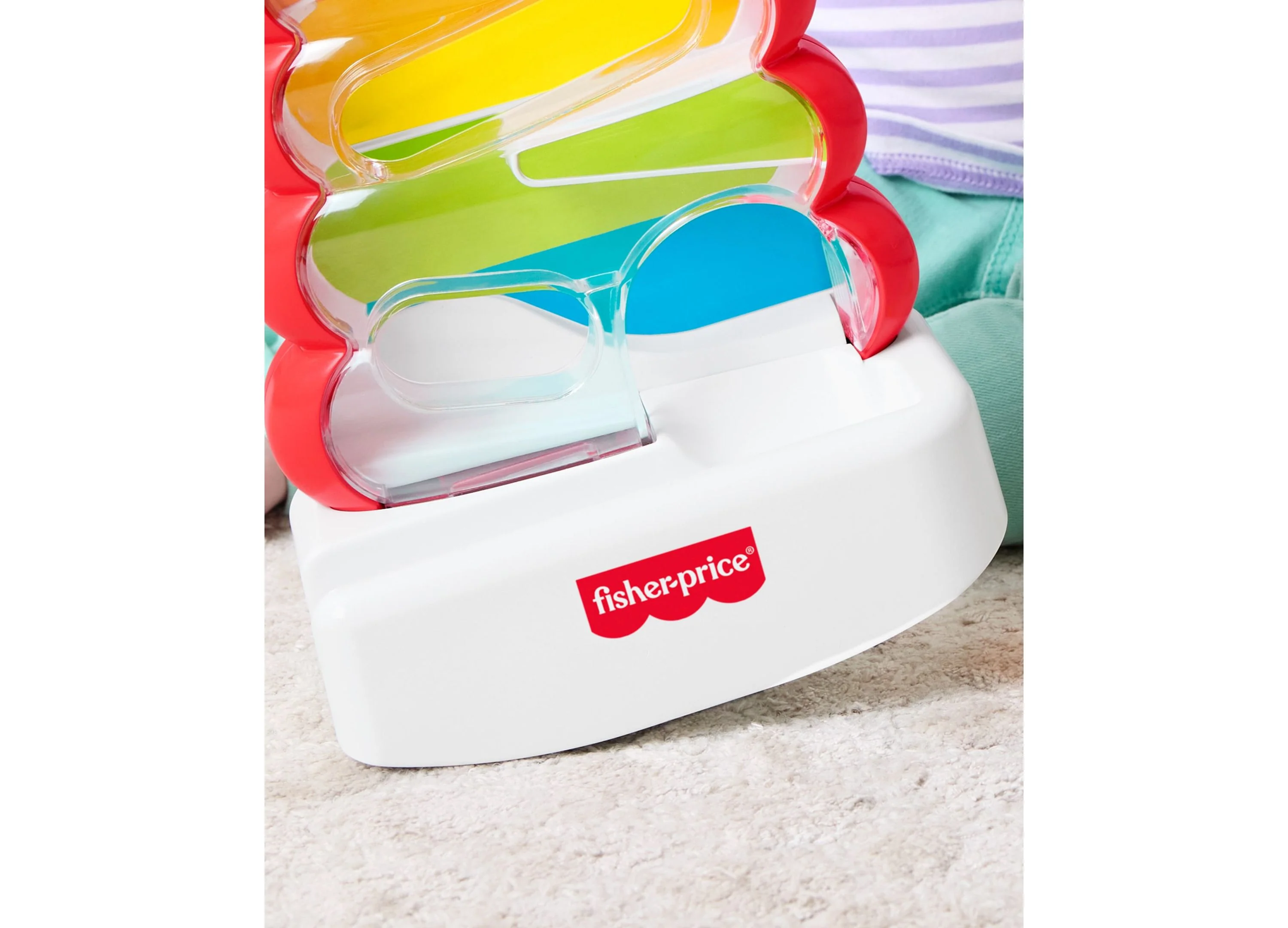 Fisher-Price Rock-a-Stack Developmental Play - Drop Through Tower with 5 Coins - Image 4
