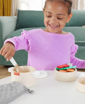 Fisher Price Wooden Pots and Pans Kitchen Playset - 19 Piece Set - Image 2