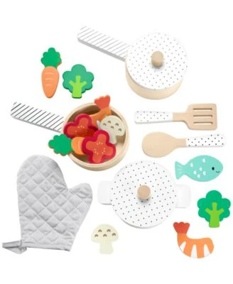 Fisher Price Wooden Pots and Pans Kitchen Playset - 19 Piece Set - Image 5
