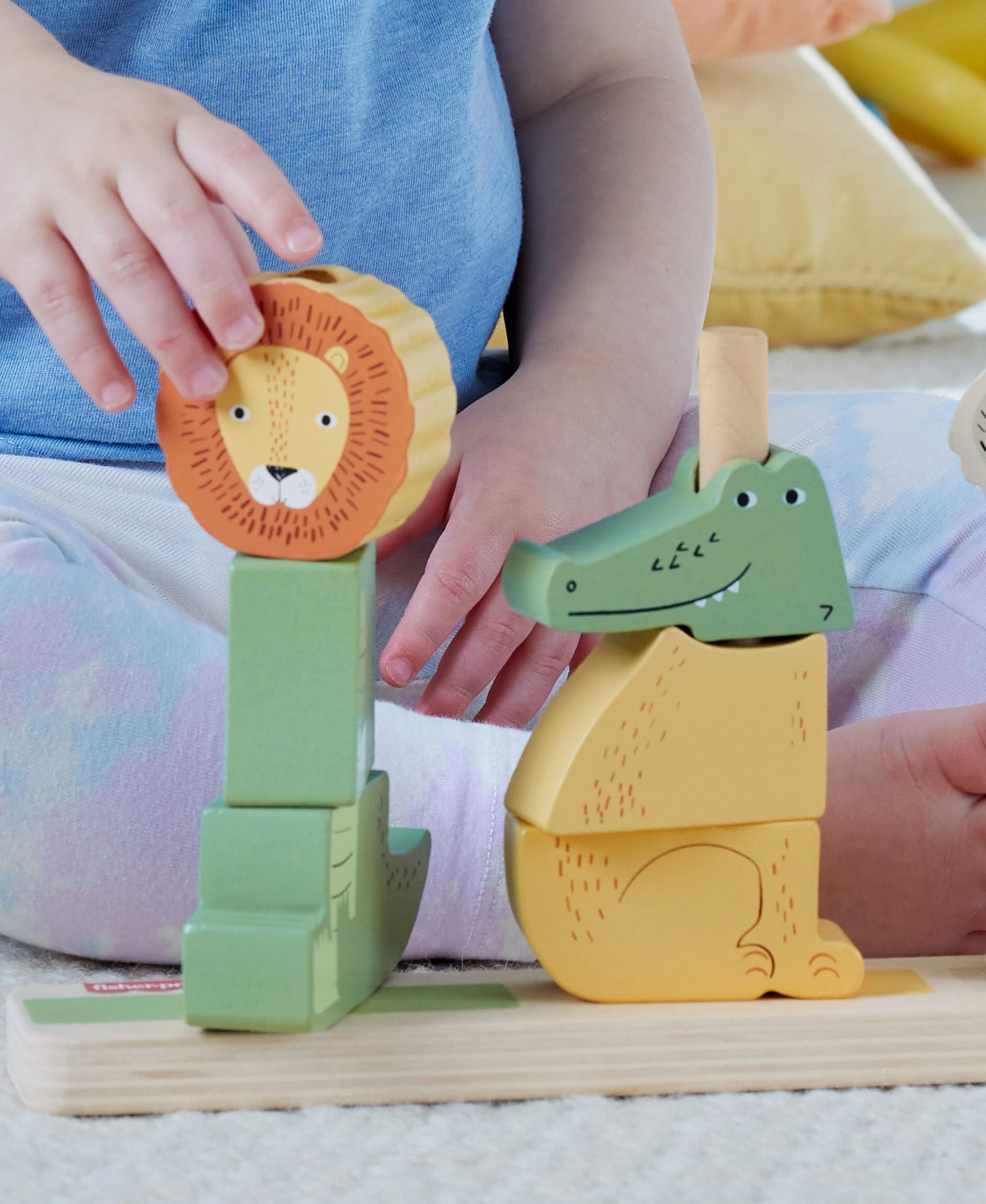 Fisher-Price Wooden Stack & Sort Animals – Eco-Friendly Toddler Toy - Image 6