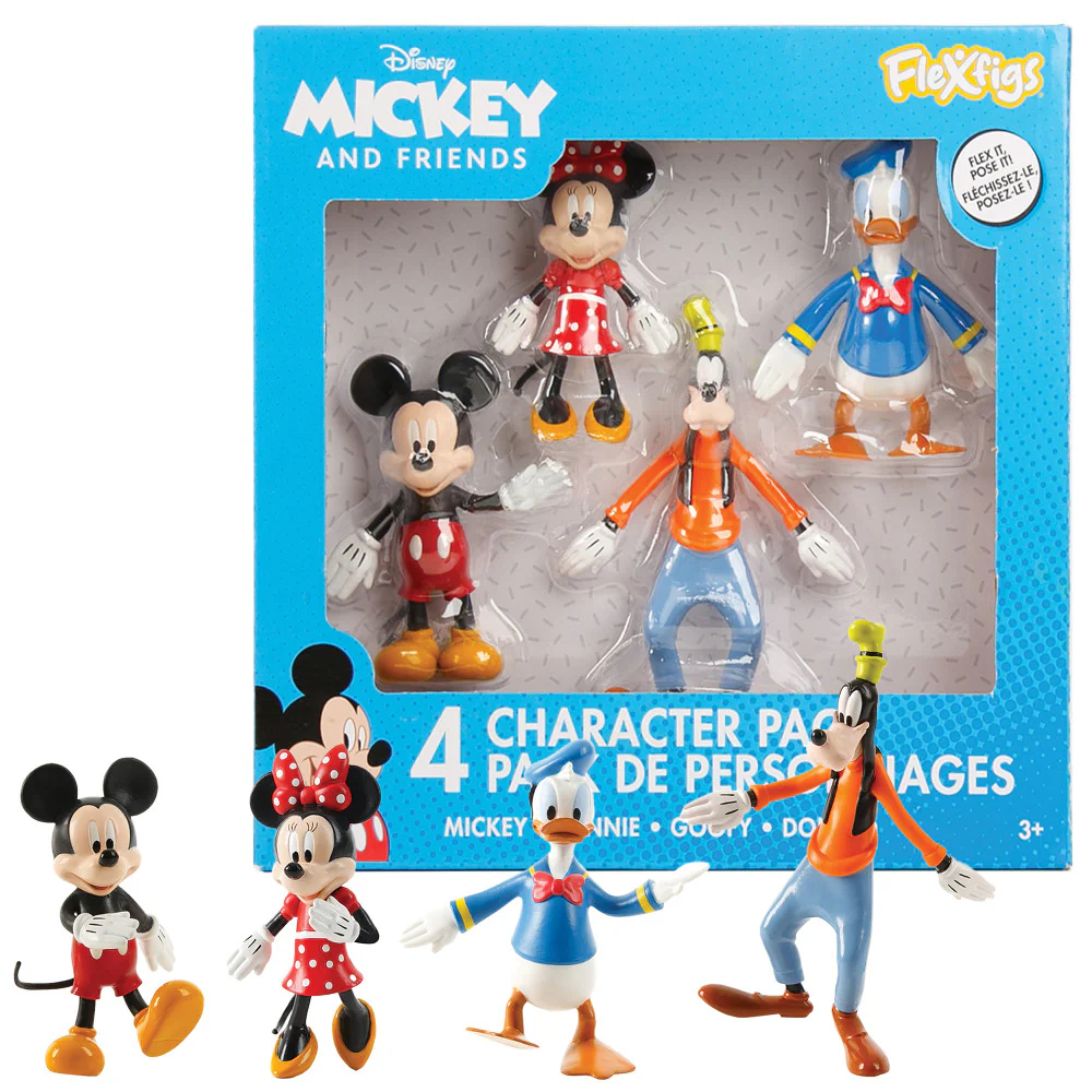 FleXfigs Mickey Mouse Adventure 4-Pack Articulated Figures - Image 4
