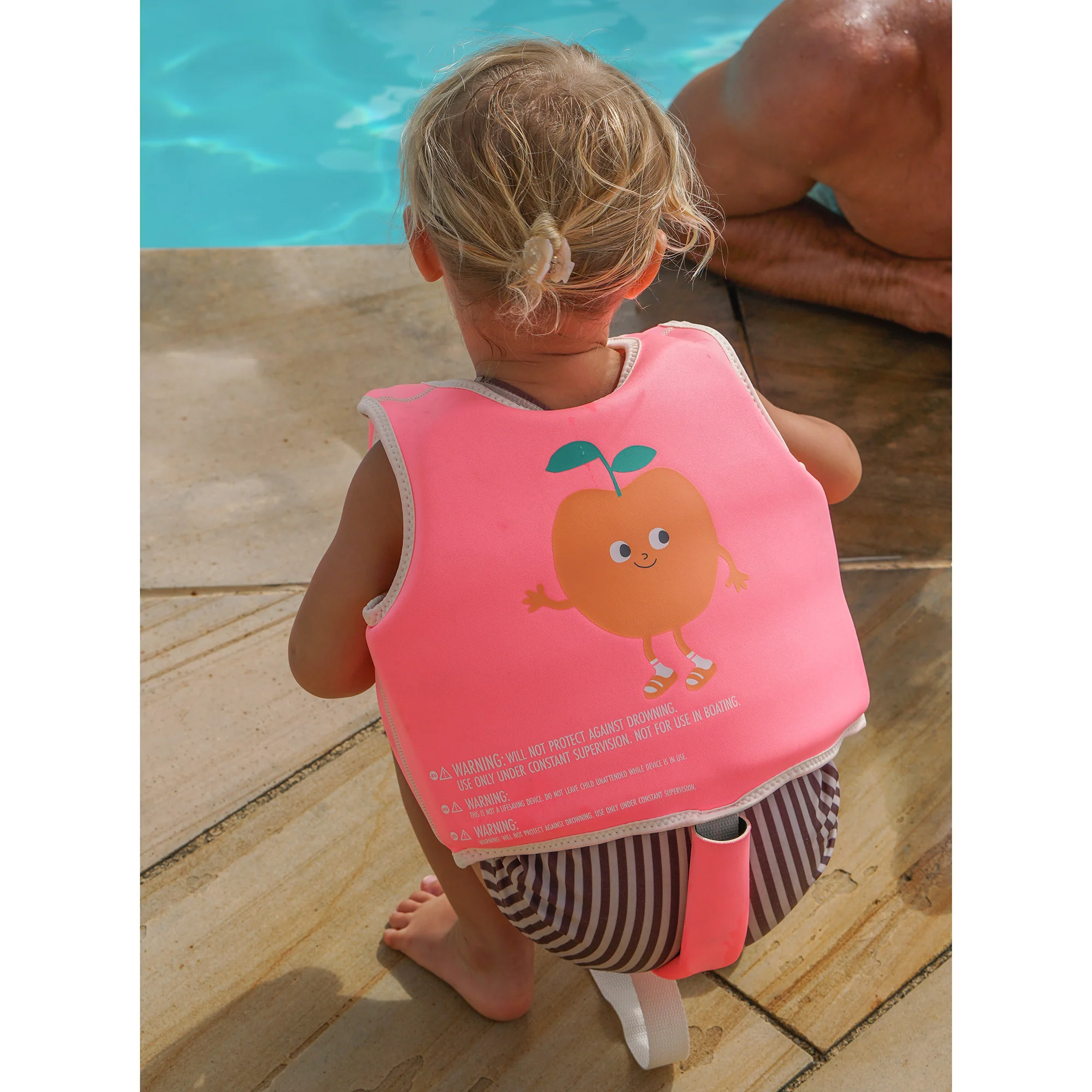 Sunnylife Poppy The Peach Float Vest Neon Pink - Image 3