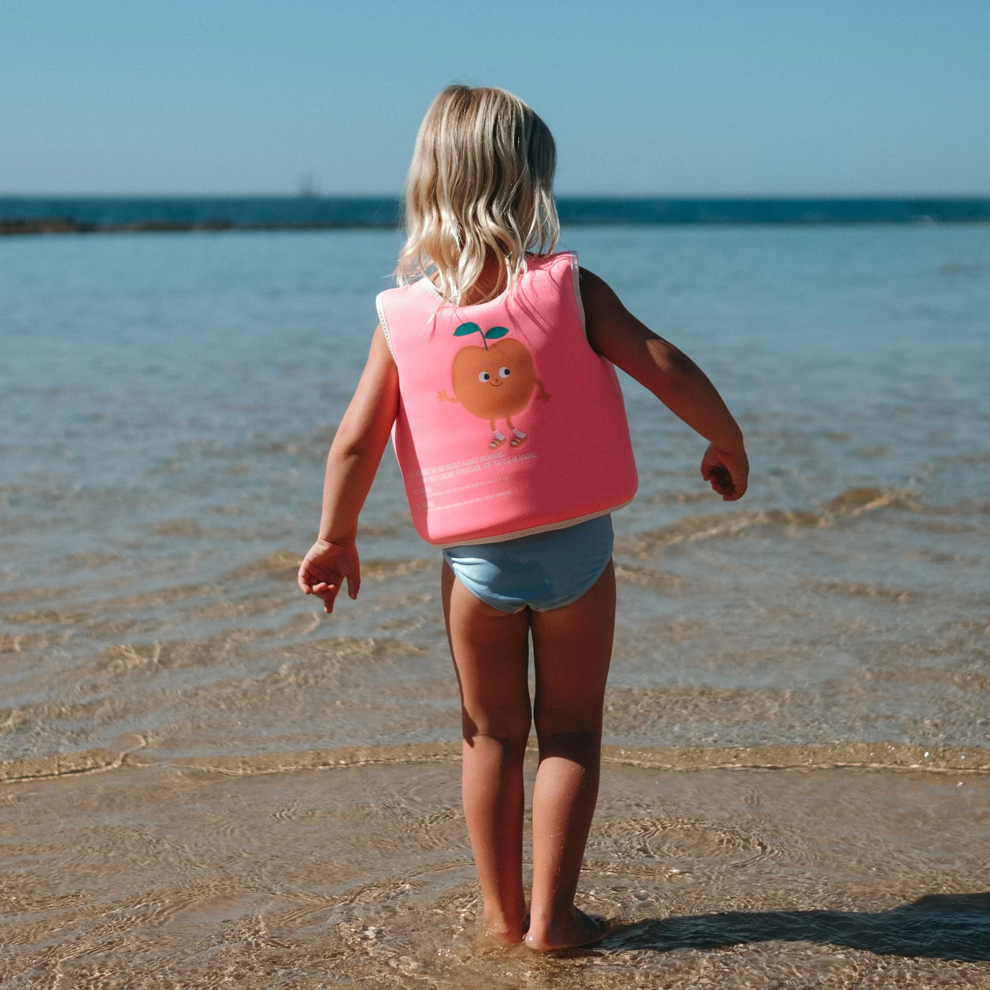 Sunnylife Poppy The Peach Float Vest Neon Pink - Image 3
