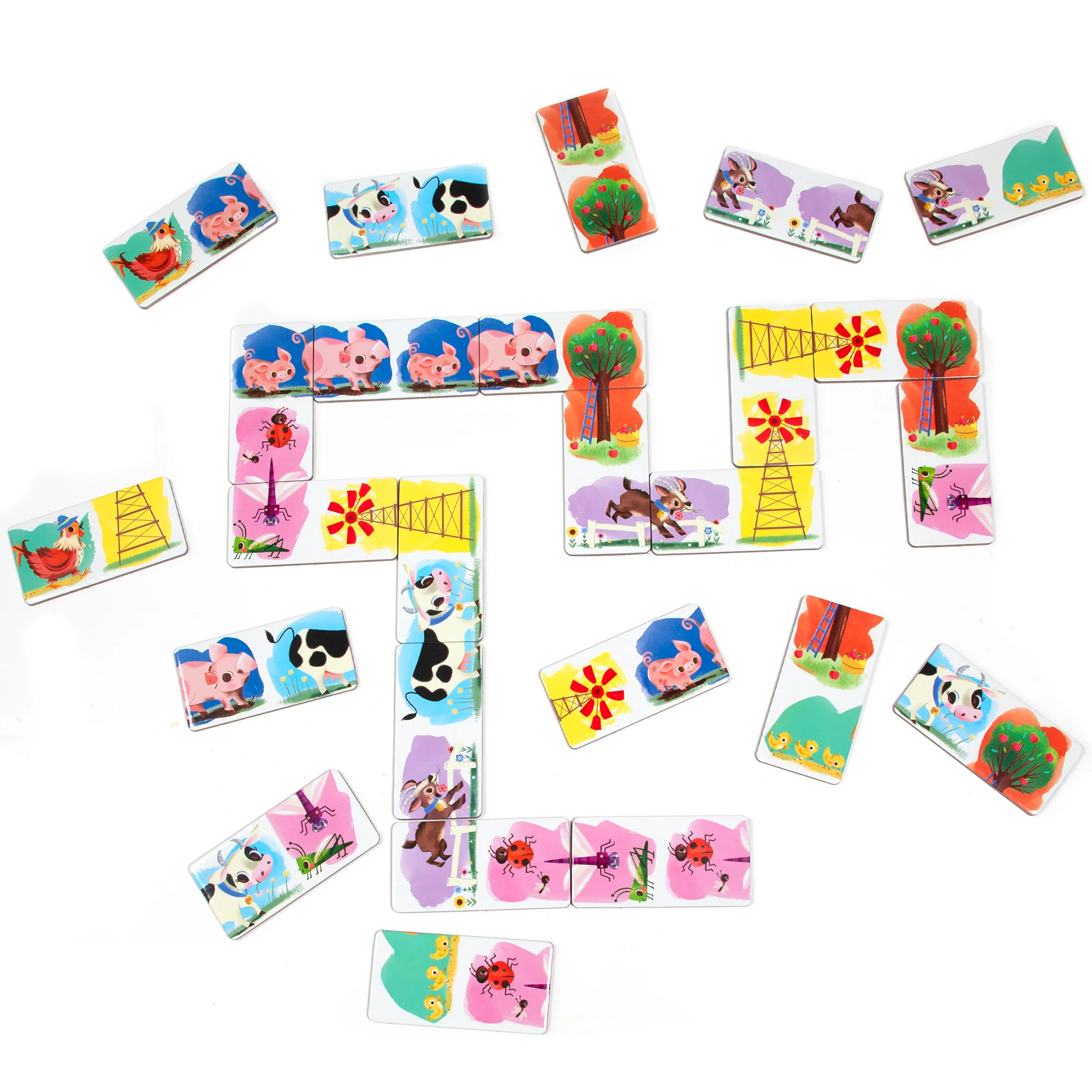 eeBoo Little Farm Head To Toe Dominoes Matching Game - Image 3