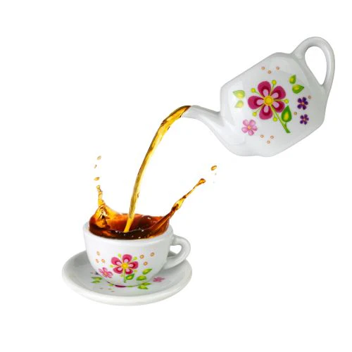 Flower Porcelain Tea Set 12 Piece - Image 11