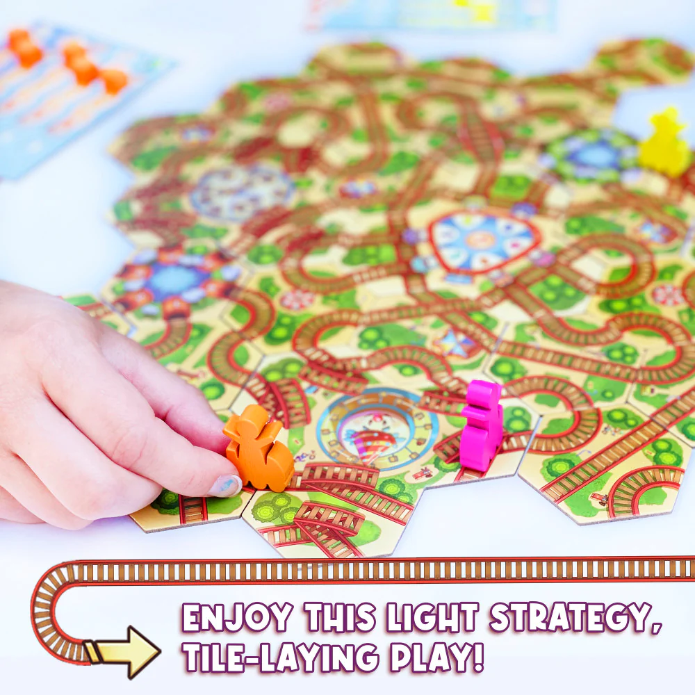 FoxMind Blast Track Roller Coaster Design Board Game, Ages 8+ - Image 3